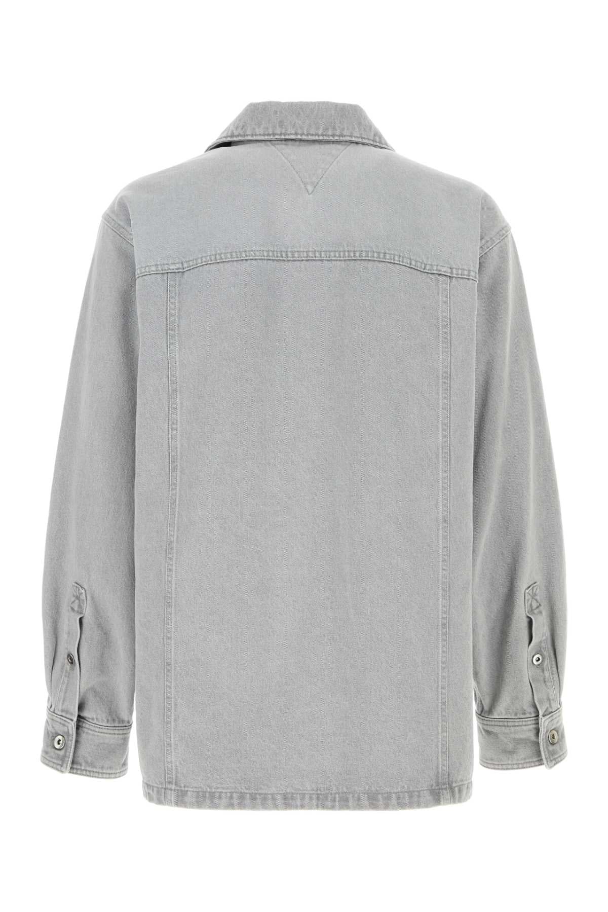 Bottega Veneta Men Grey Denim Shirt - 2
