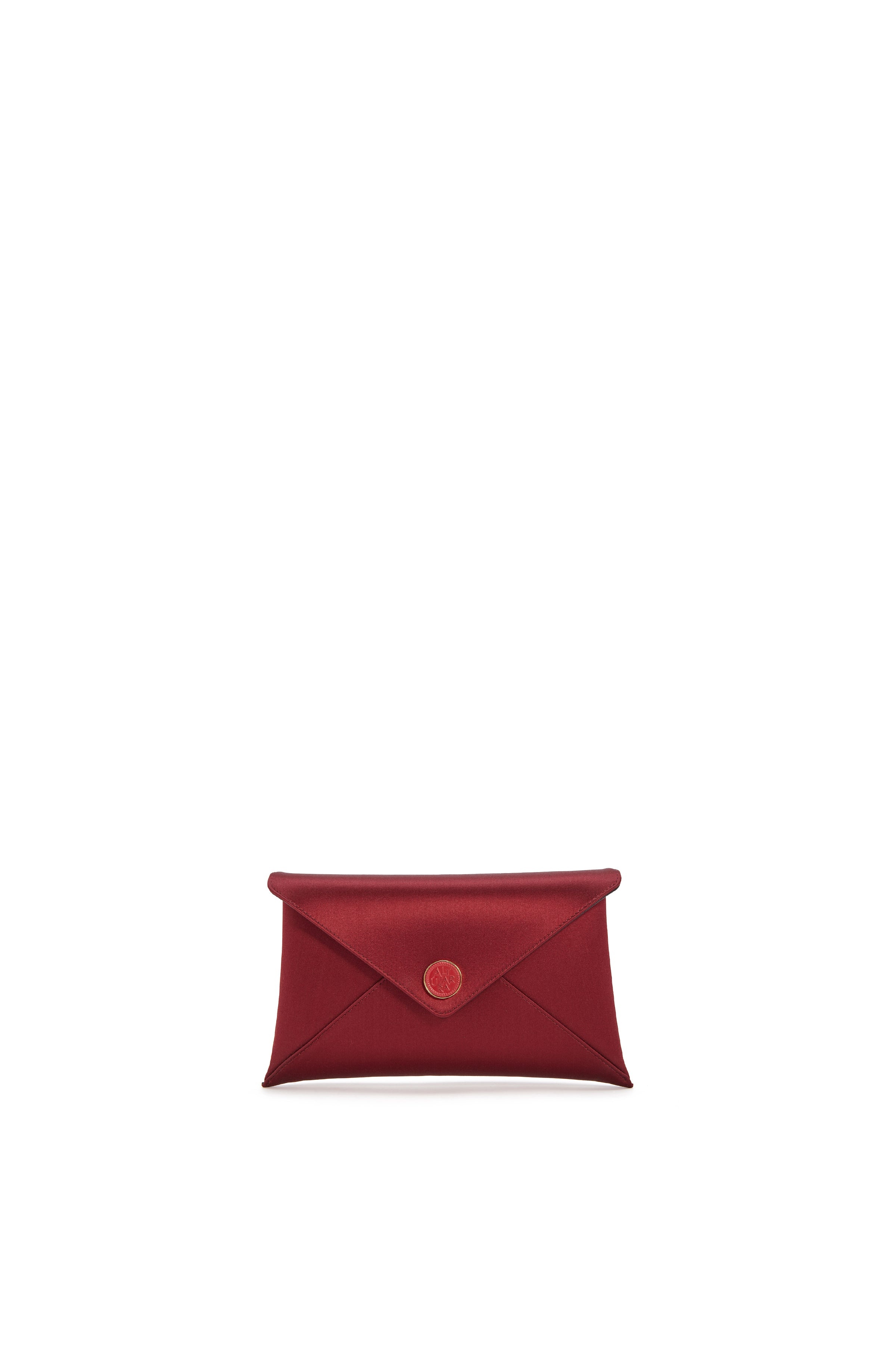 'MEDALLION' ENVELOPE CLUTCH SATIN - 1