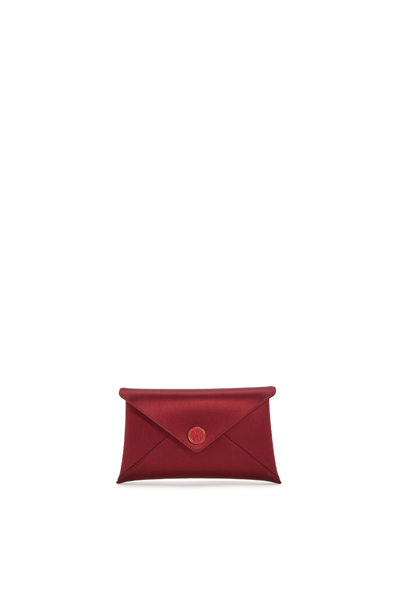 'MEDALLION' ENVELOPE CLUTCH SATIN 1