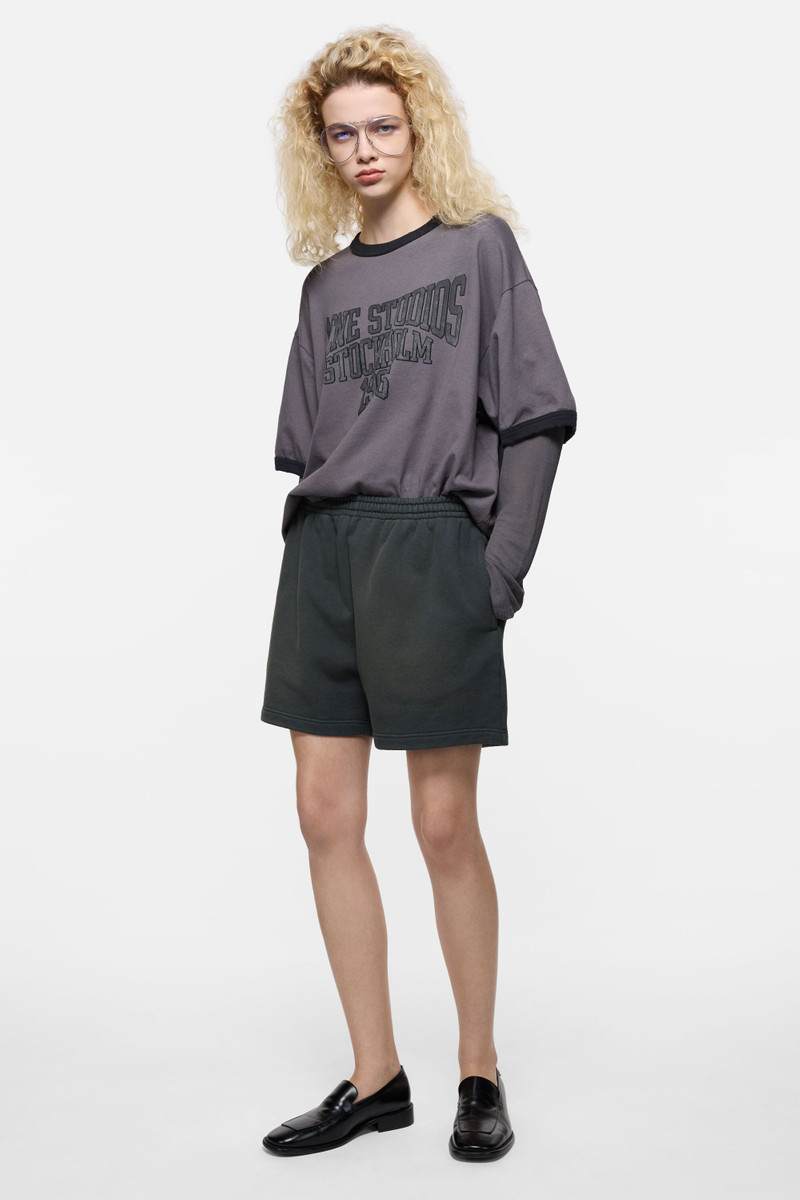 Acne Studios Vintage fleece shorts - Faded black outlook