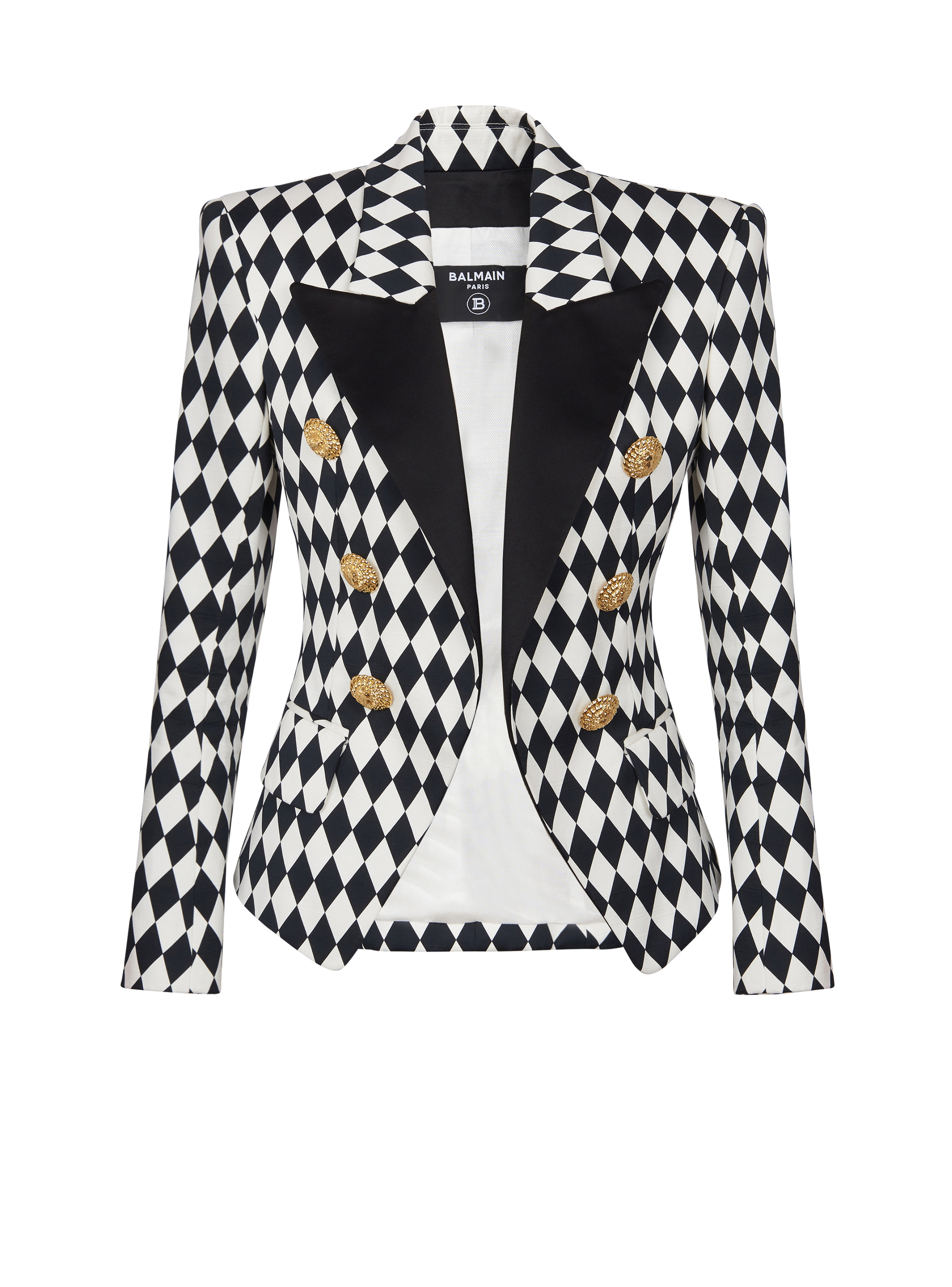 6-button Diamond crepe jacket - 1