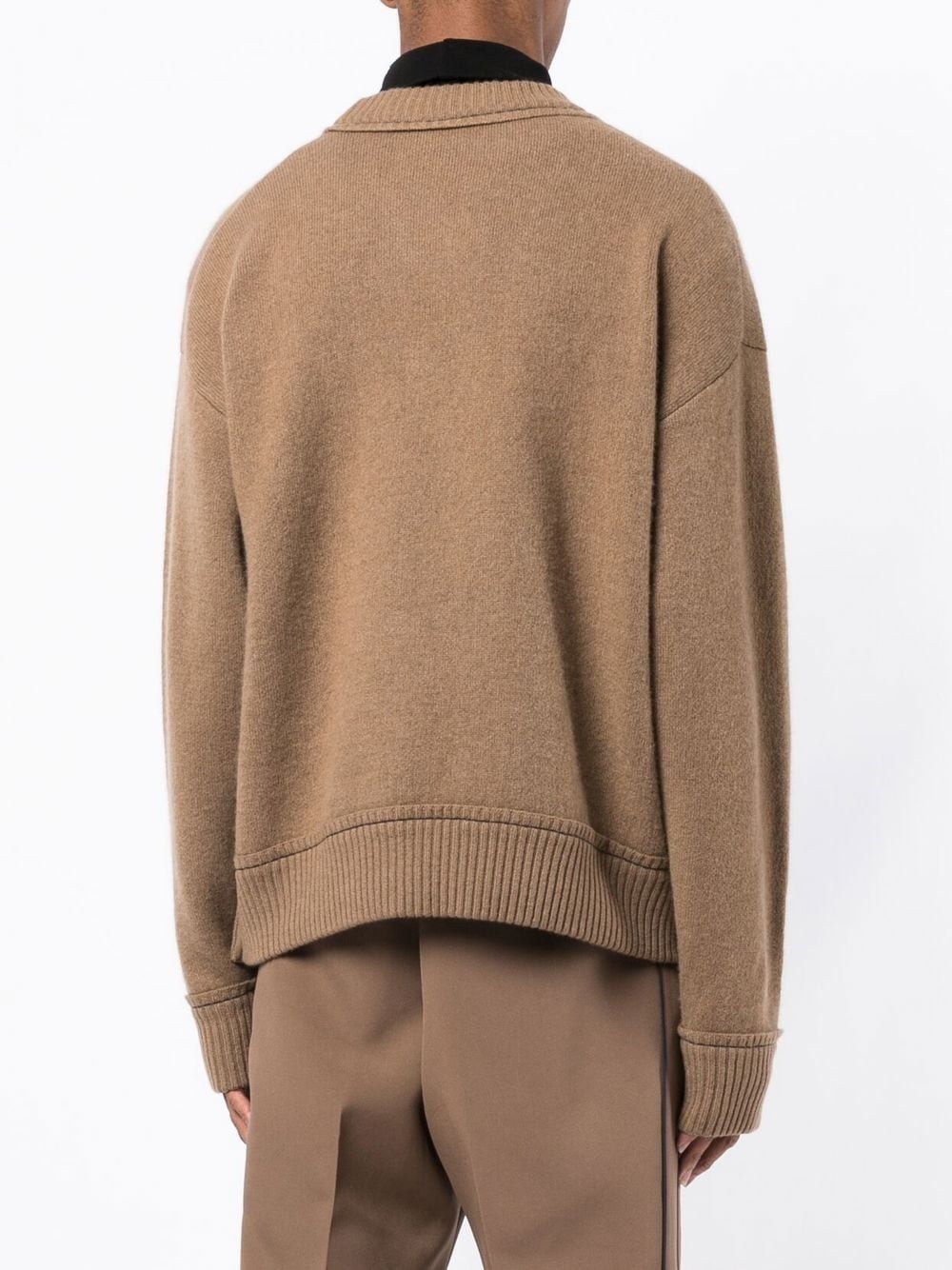 crew-neck logo-plaque jumper - 4
