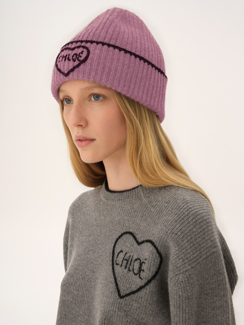 Chloé THE CHLOÉ ENCOEUR BEANIE IN WOOL & CASHMERE outlook
