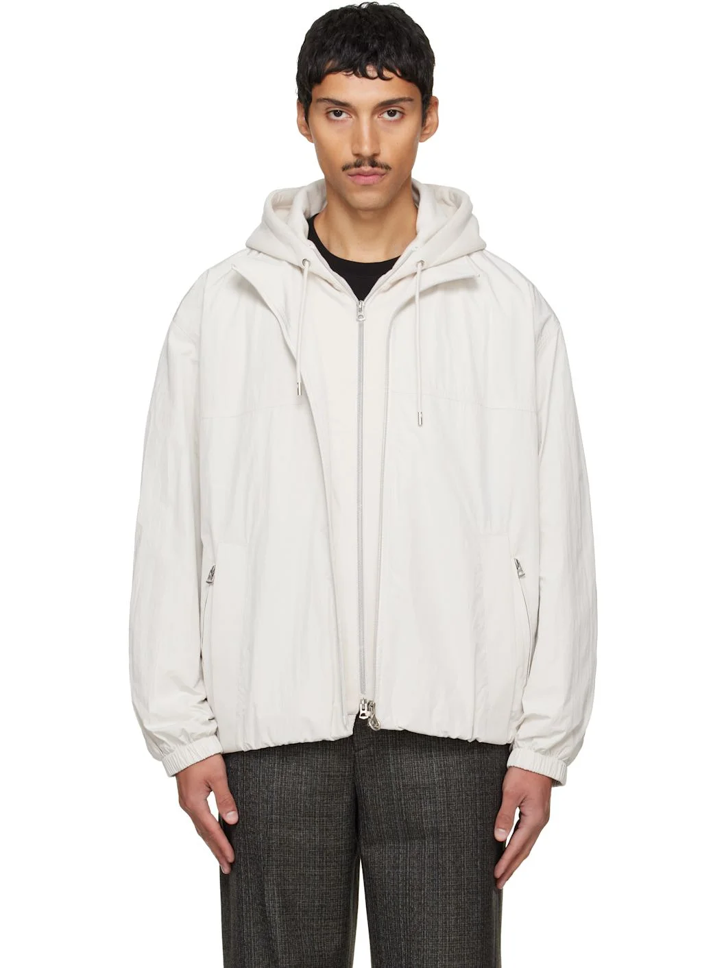Off-White Layered Taffeta Jacket - 1