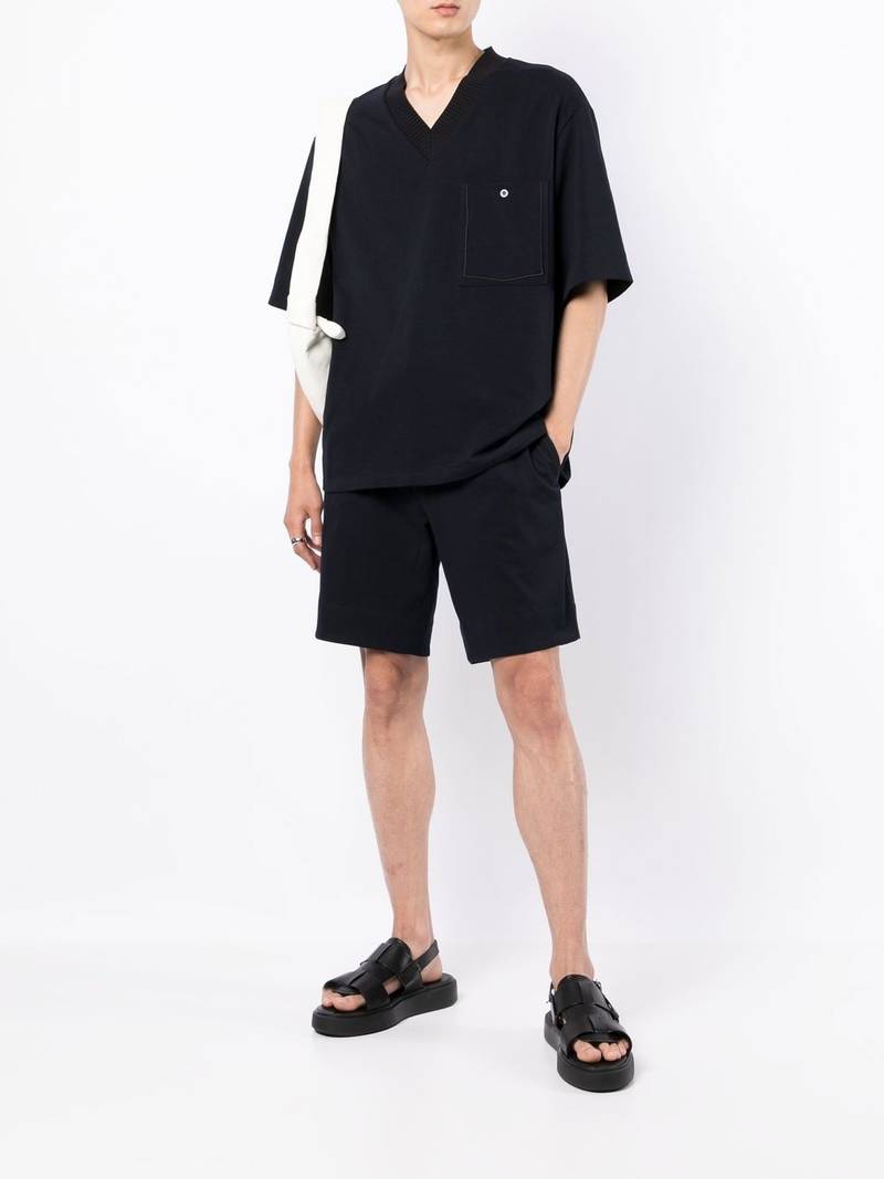 3.1 Phillip Lim KNIT TRIM BOX FIT V-NECK TEE outlook