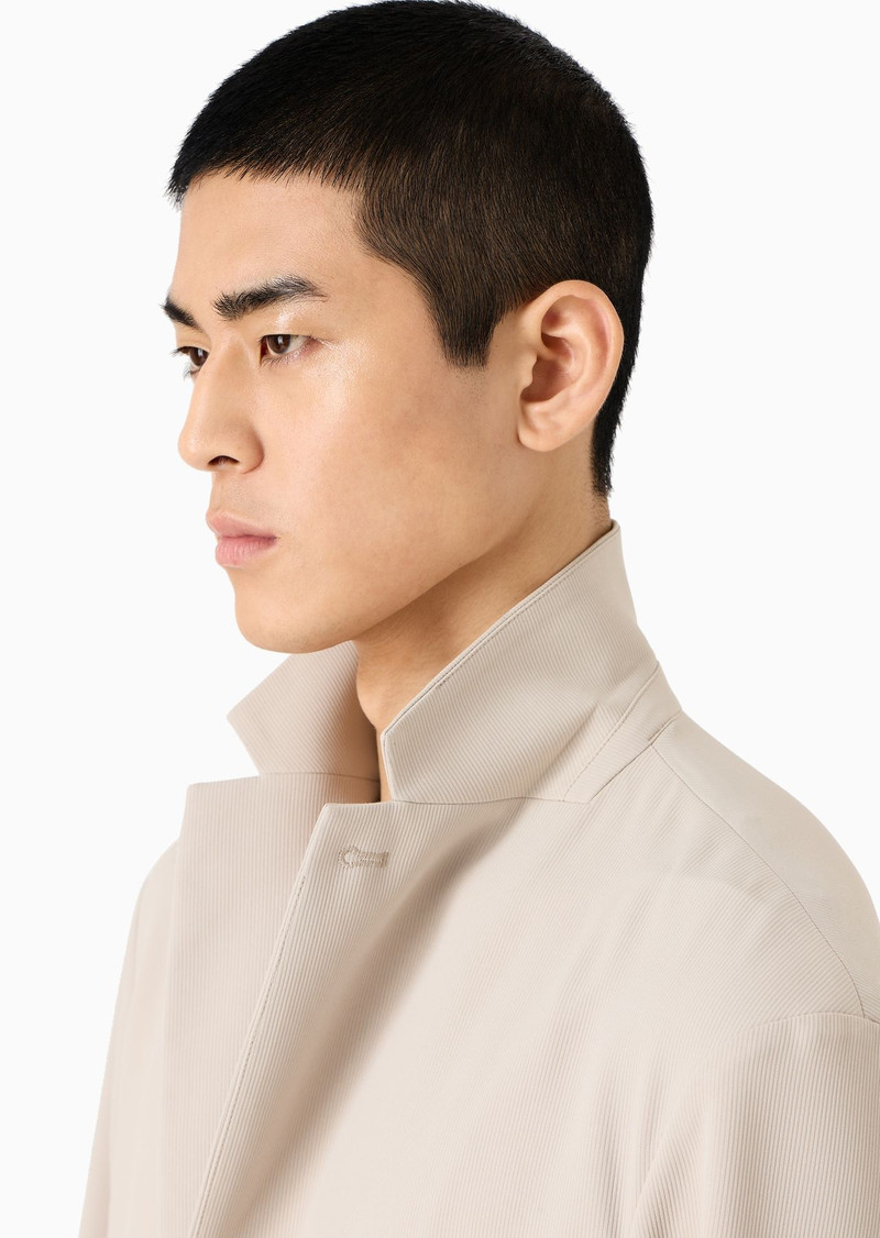 Blazer with dickey and hood, made of canneté fabric 5