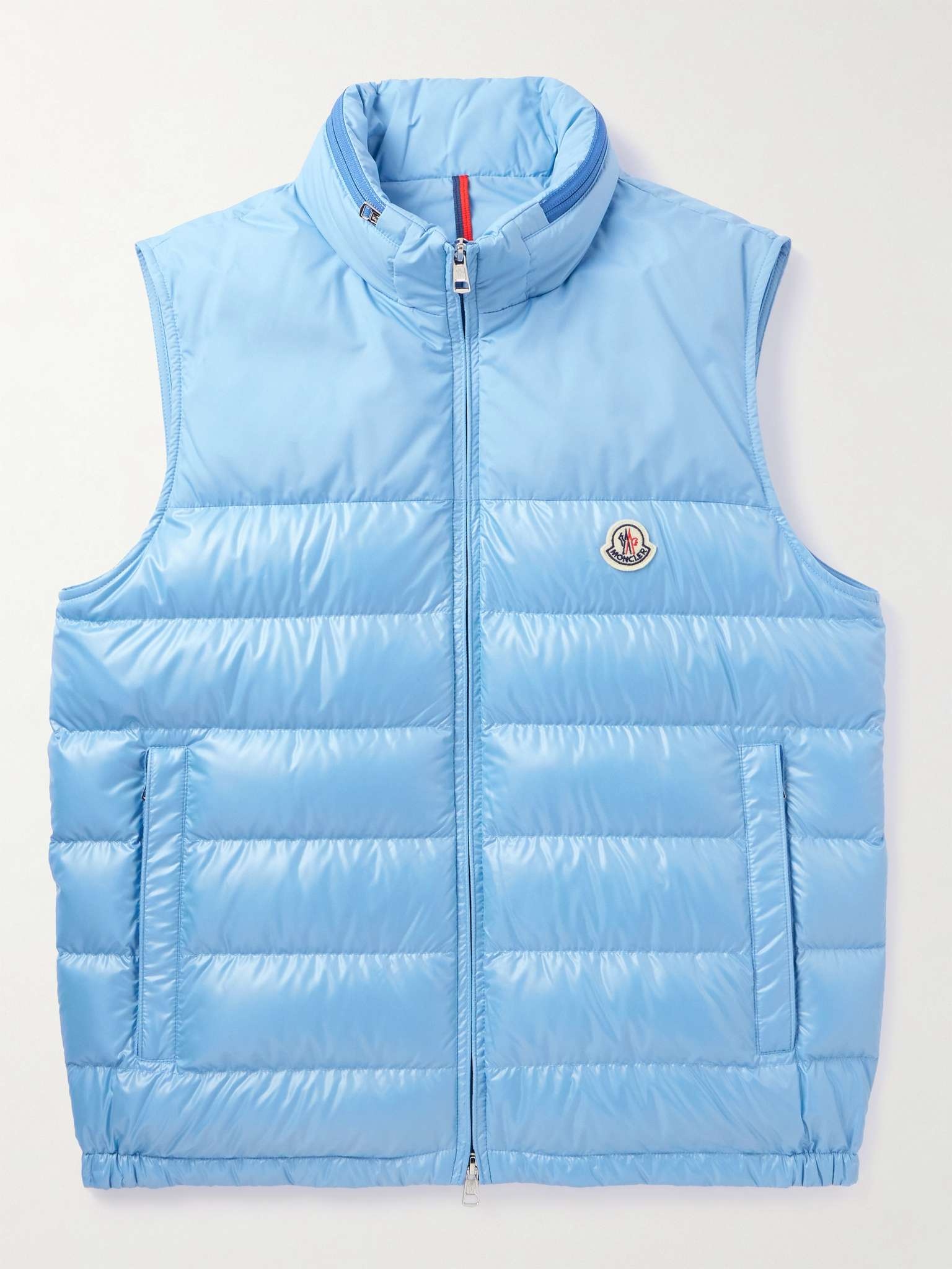 Logo-Appliquéd Quilted Shell Hooded Down Gilet - 1