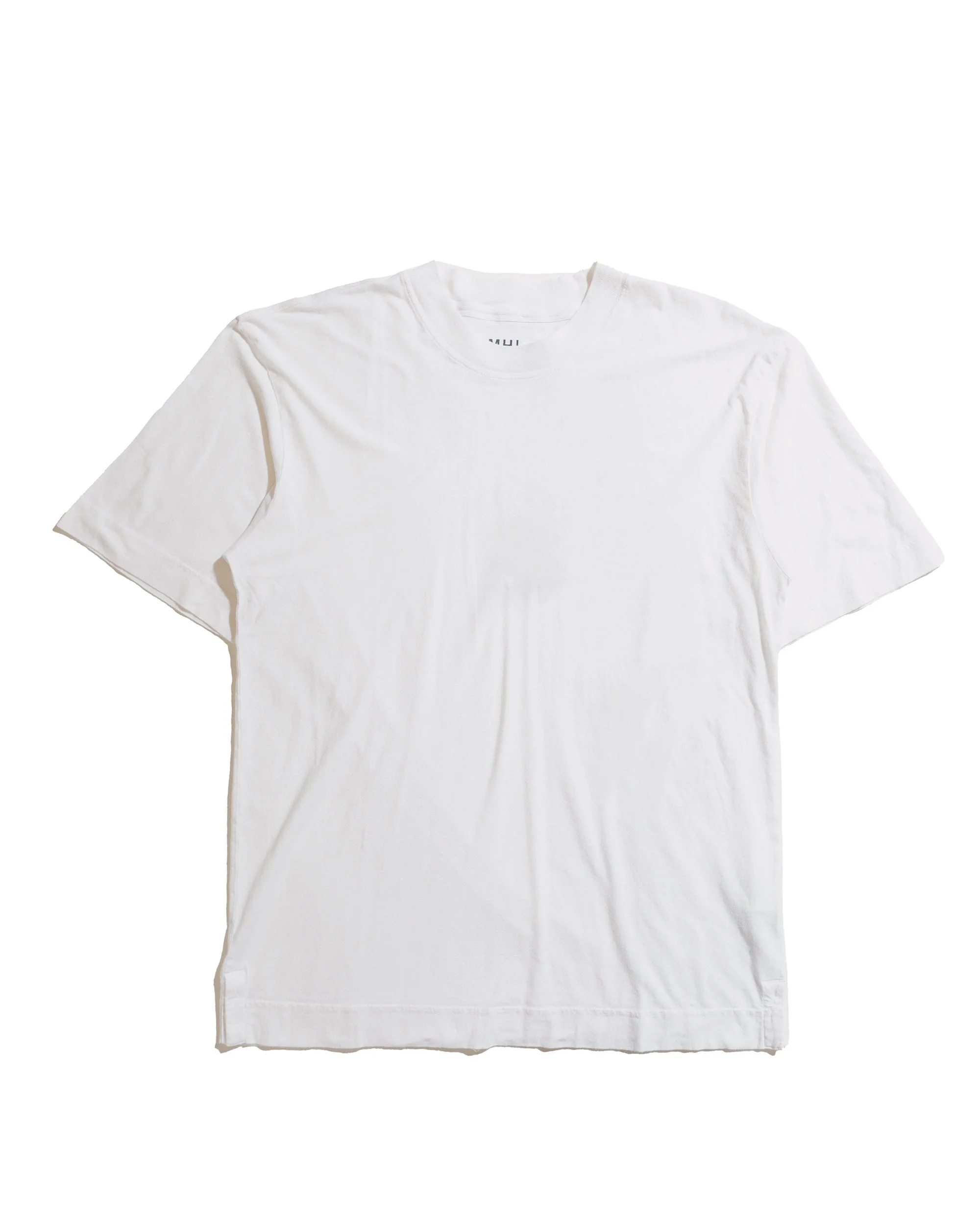 MHL Simple T-Shirt Organic Cotton Linen Jersey White - 1