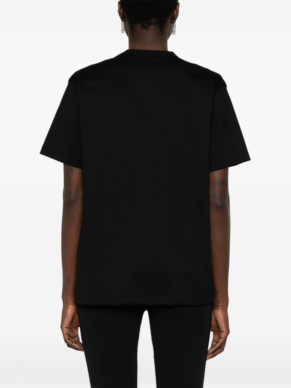 graphic-heart print cotton T-shirt - 4