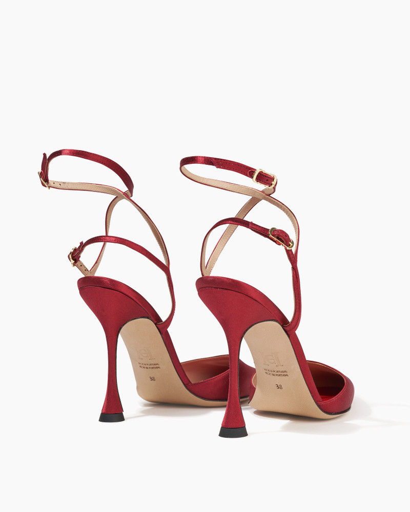 Satin Strappy Pumps 4