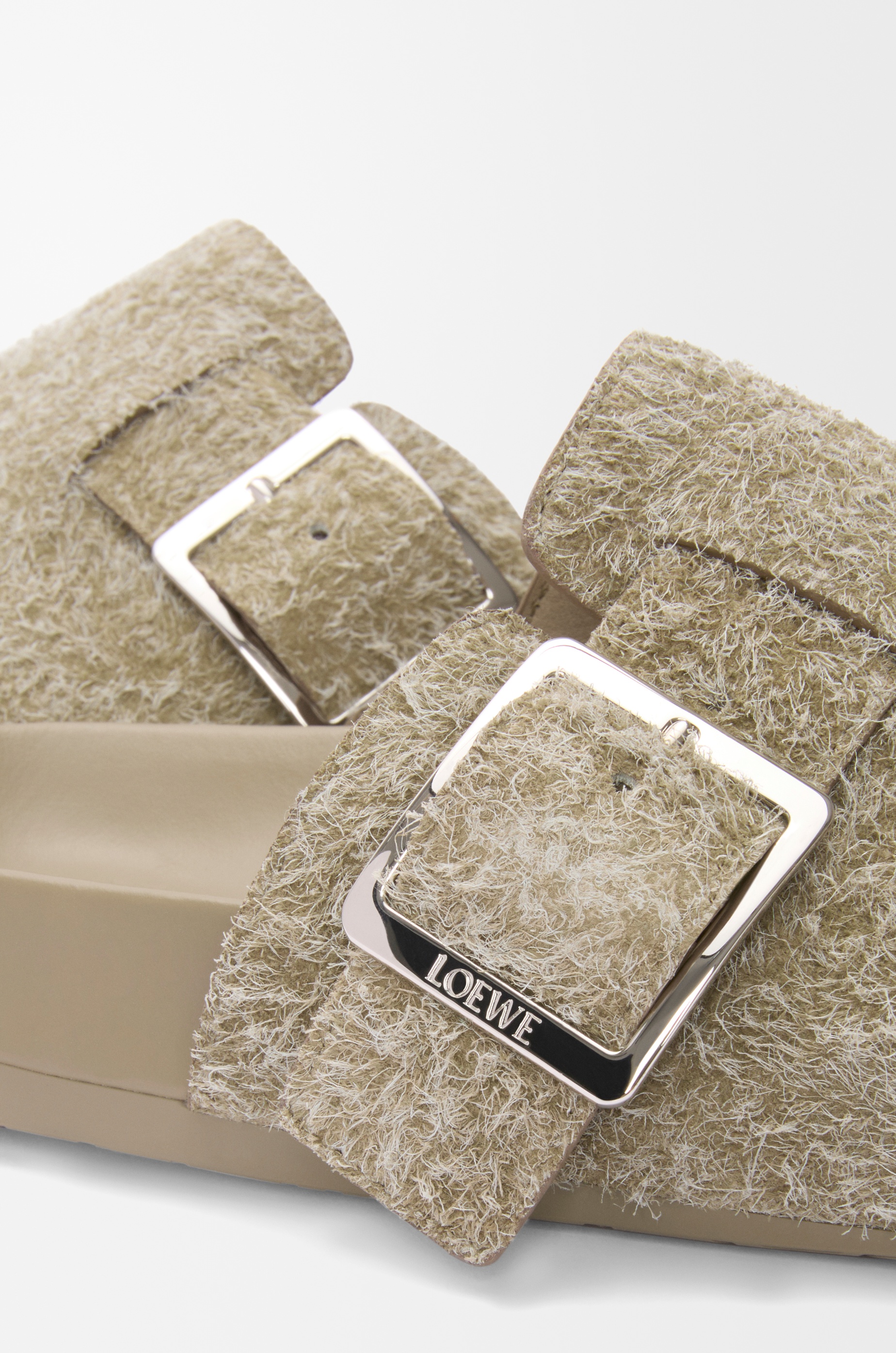 Ease Buckle mule in brushed suede - 4