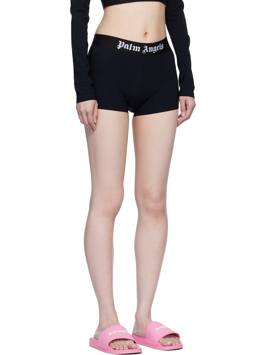 Black Classic Logo Sport Shorts - 2