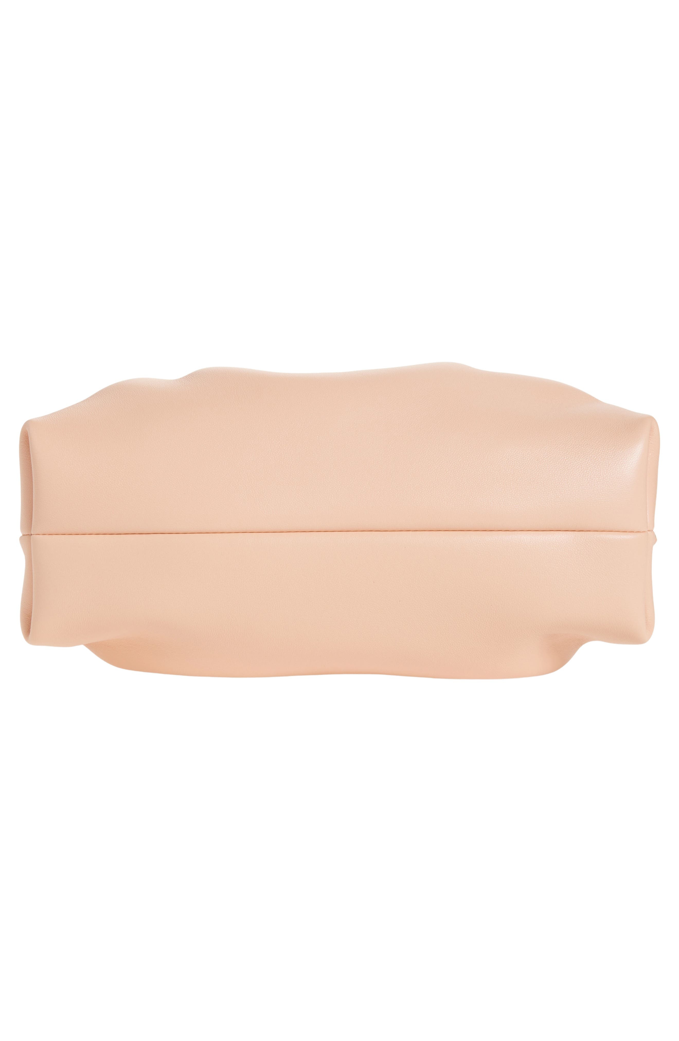 FERRAGAMO Small Gancio Piercing Soft Leather Shoulder Bag in Plaster at Nordstrom - 7