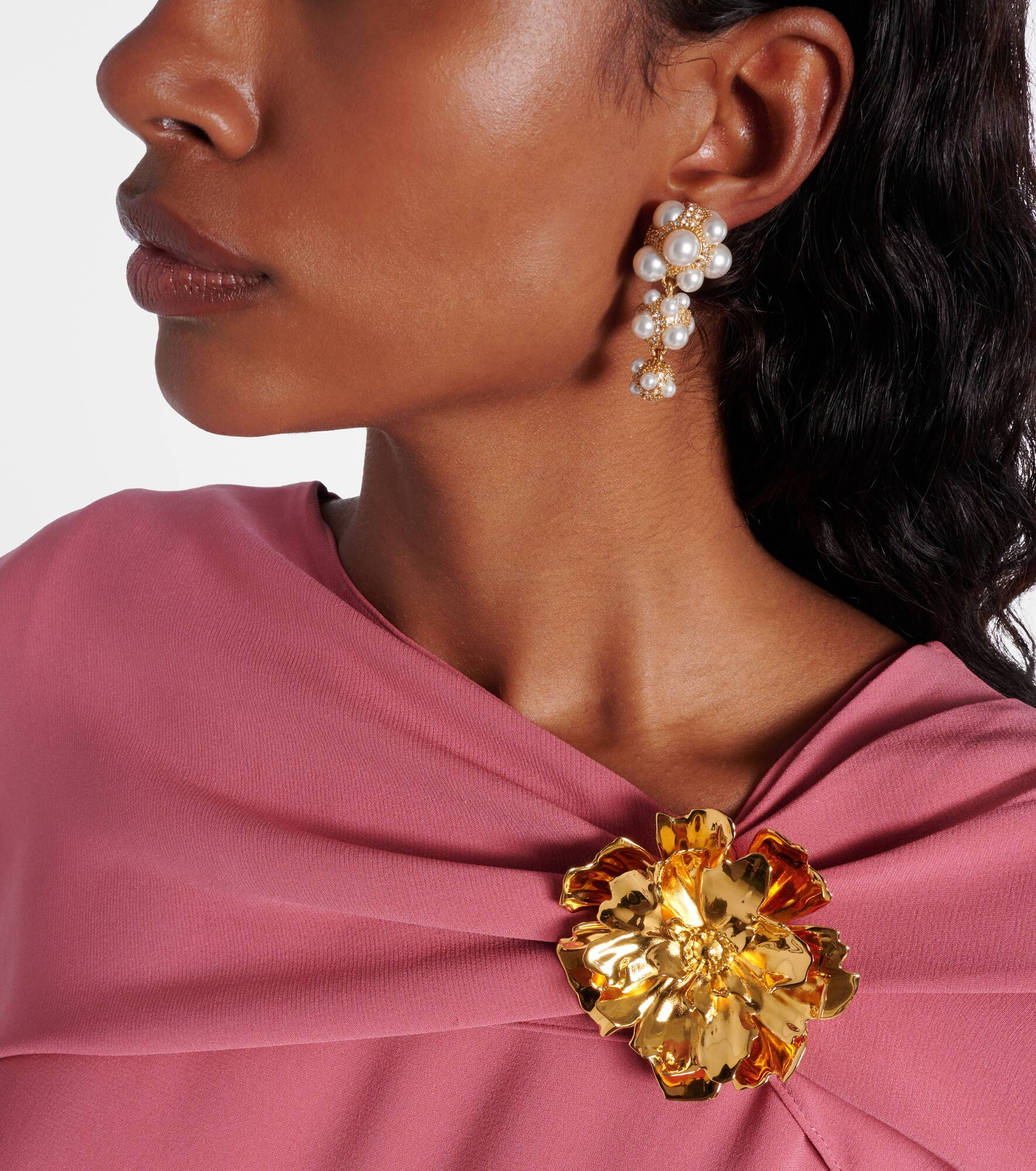 Embellished drop earrings - 3