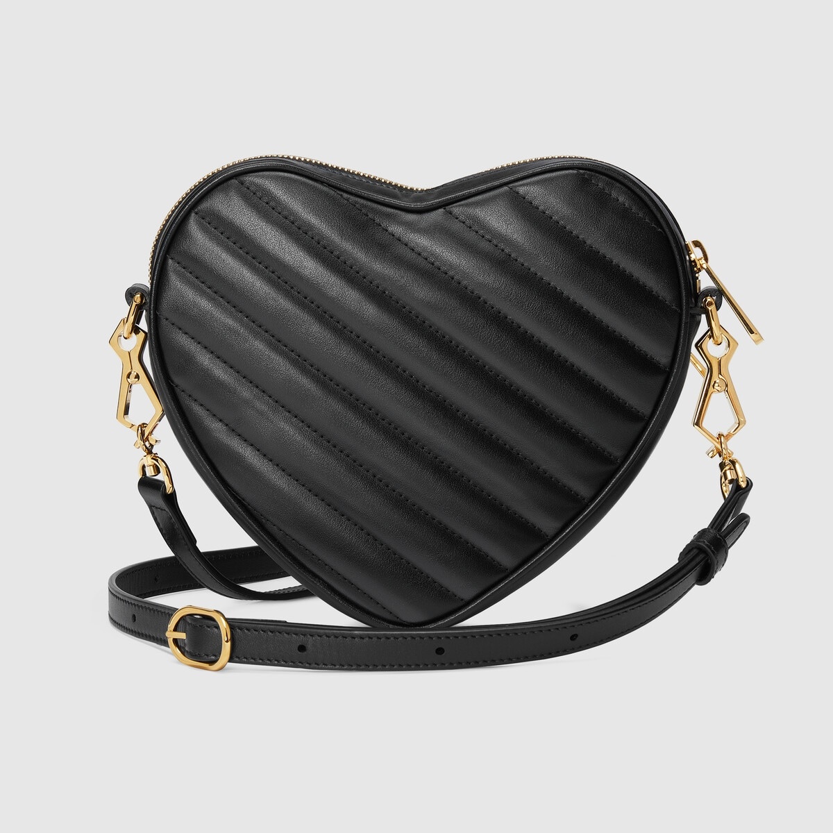 Interlocking G mini heart shoulder bag - 4