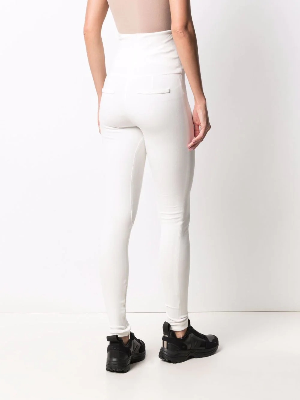two-tone high-waisted leggings - 4
