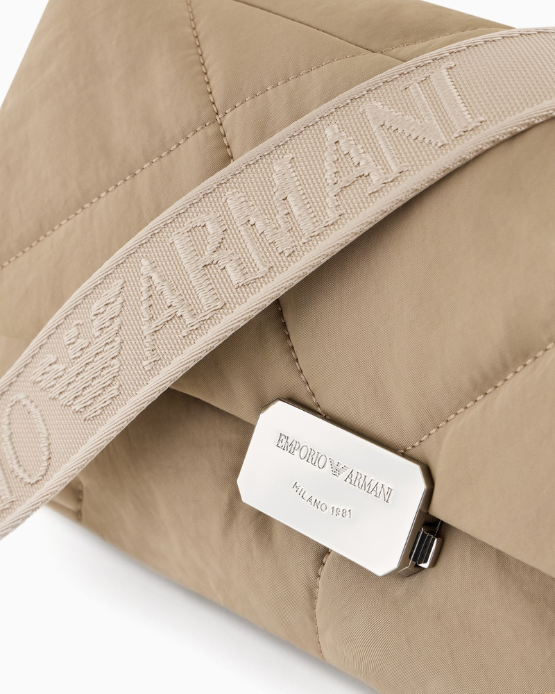 LARGE BAGUETTE SHOULDER BAG IN MATELASSÉ NYLON 5