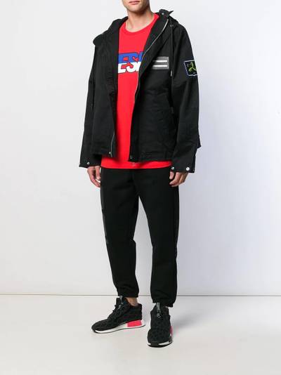 Diesel zipped up wind breaker outlook