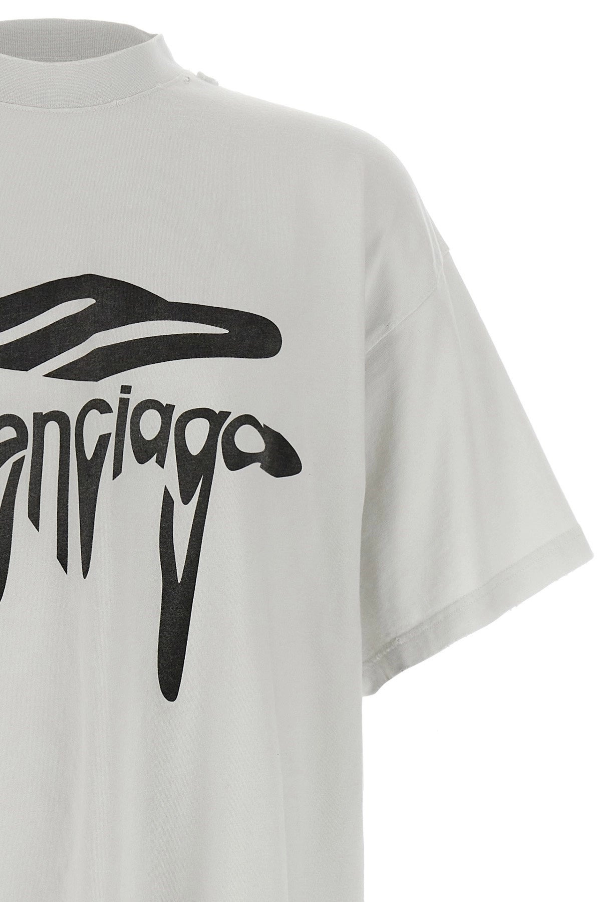 Balenciaga Women '3B Liquefied' T-Shirt - 4