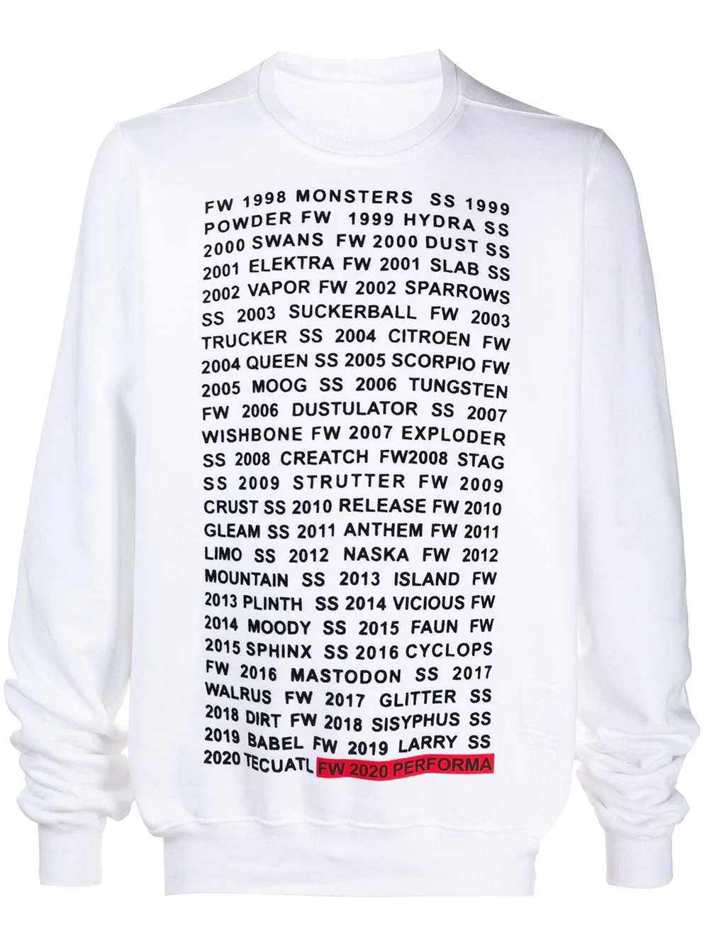 graphic lettering sweatshirt - 1