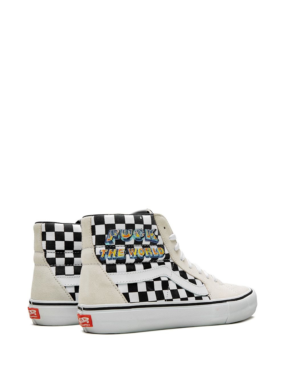 x Supreme Sk8-Hi Pro "F*ck The World - Checkerboard" sneakers - 3