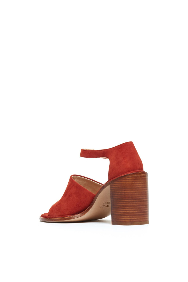 GABRIELA HEARST Beau Heel in Rust Suede outlook