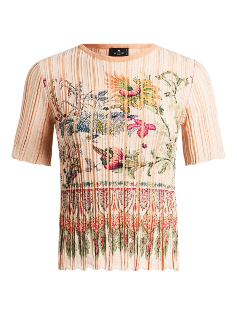 pleating floral top 1