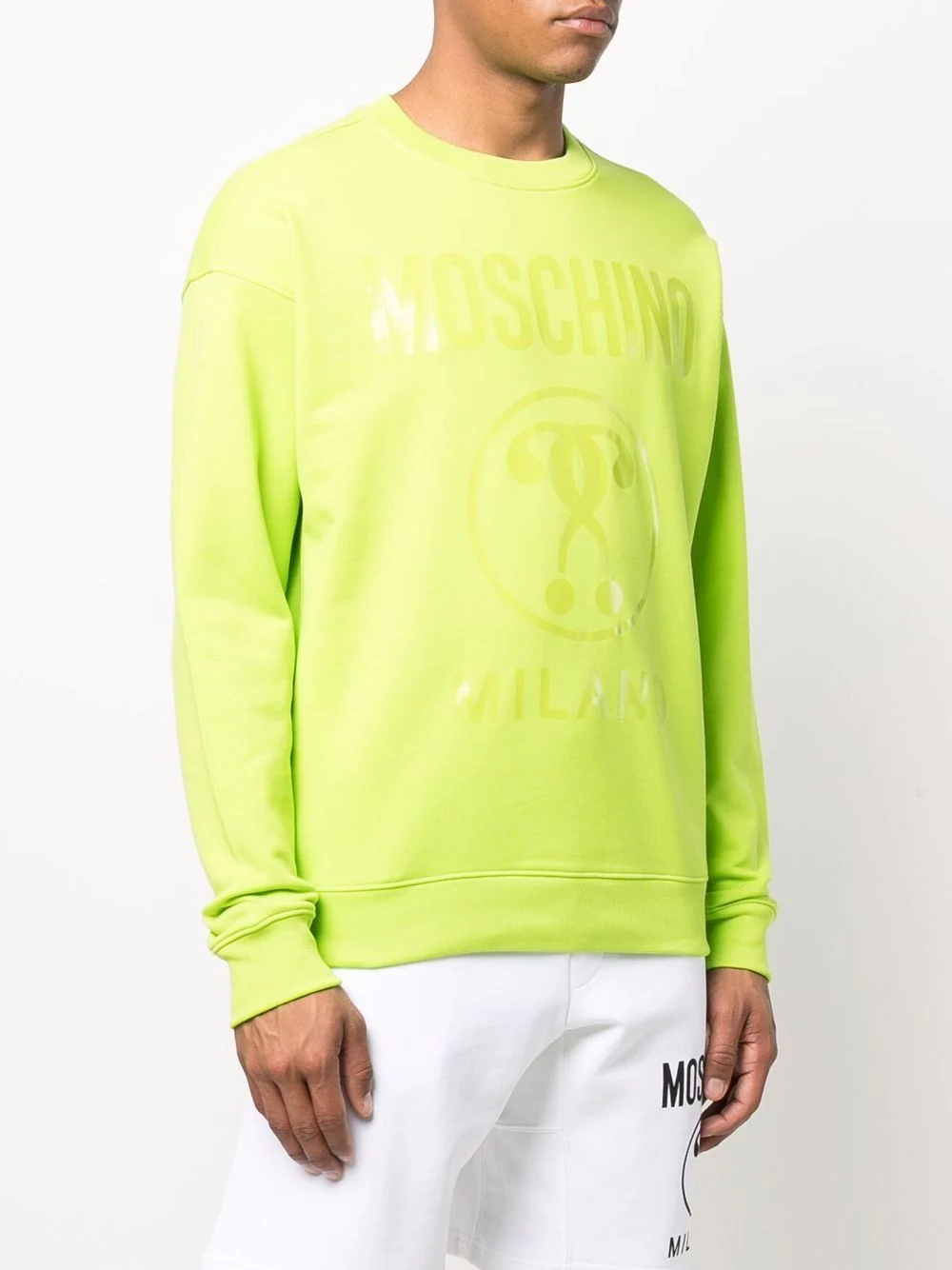 logo-print cotton sweatshirt - 3