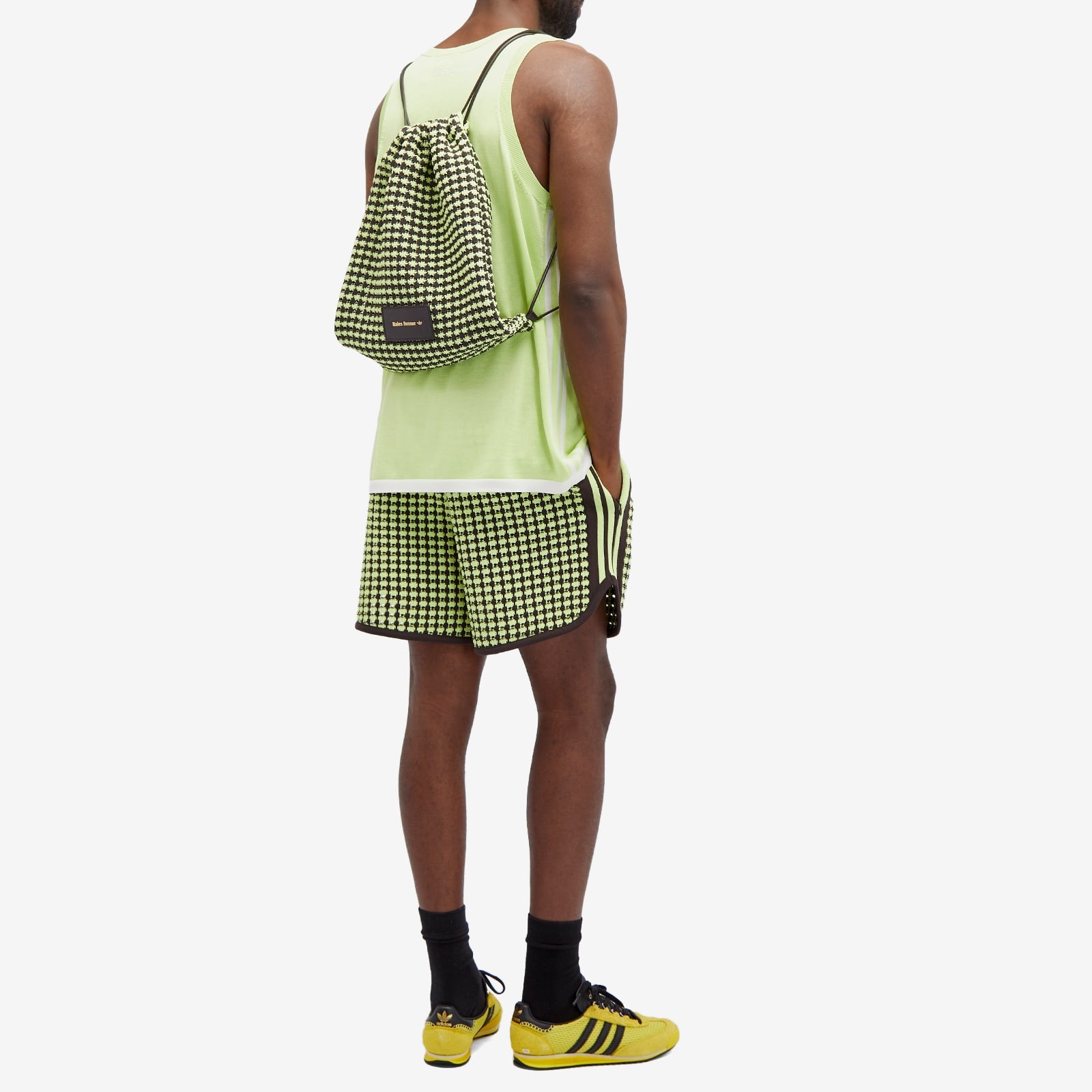 m*1様 ADIDAS X WALES BONNER CROCHET BAG adidas x Wales Bonner Crochet Bag Semi Frozen Yellow/Night