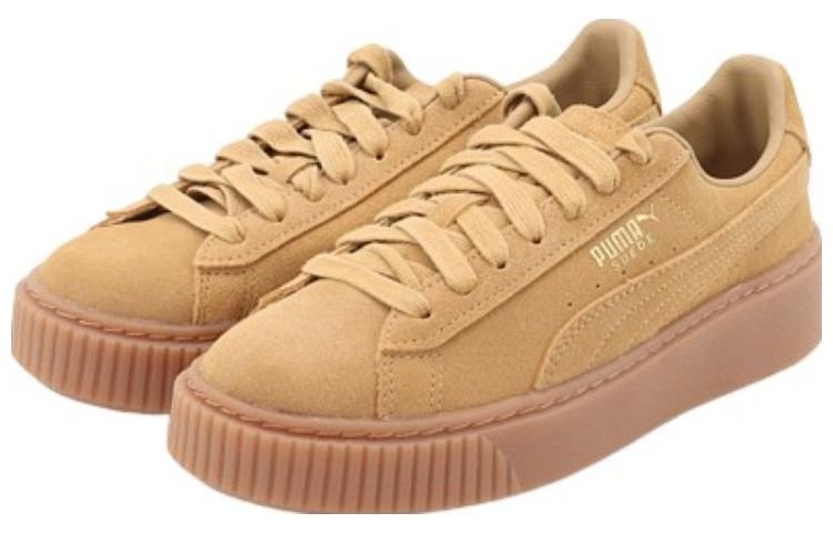 (WMNS) PUMA Suede Platform SD 'Oatmeal' 364718-01 - 3