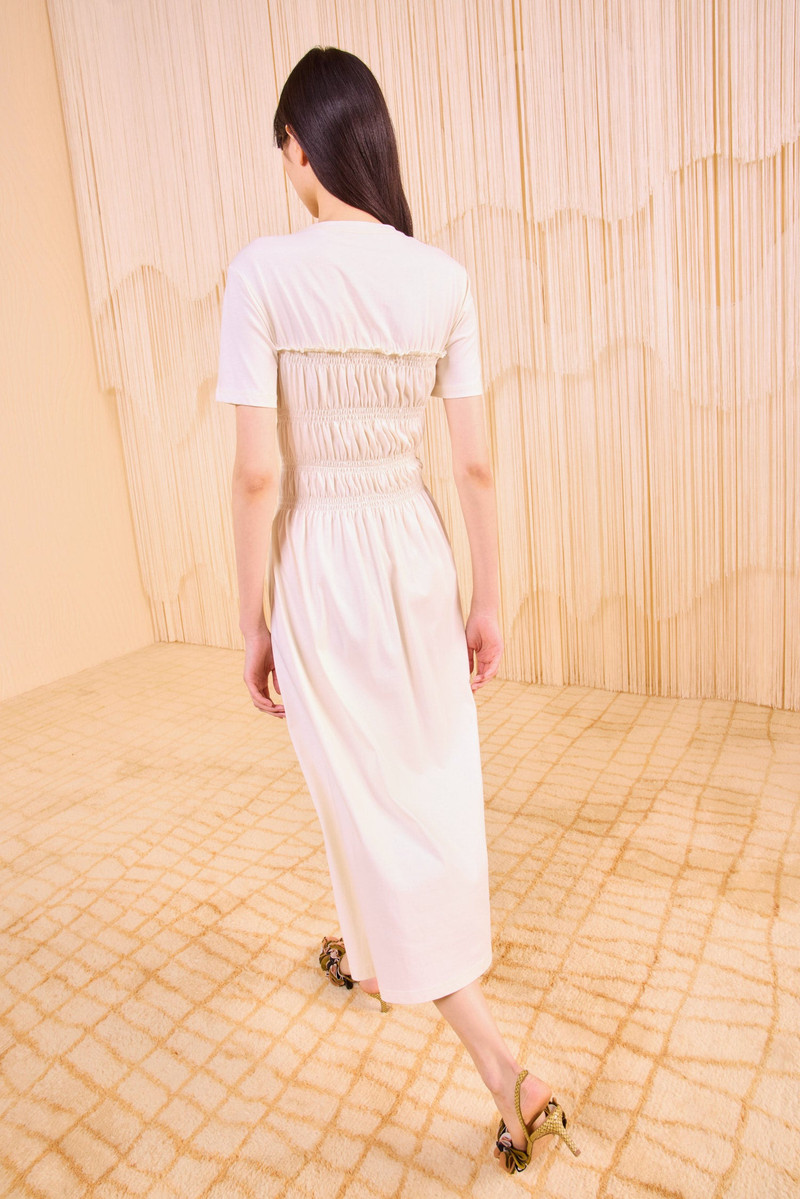 Georgie Short Sleeve Smocked Midi Dress 4