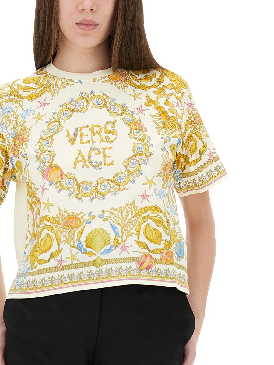 Versace Women "Underwater Baroque" T-Shirt - 4