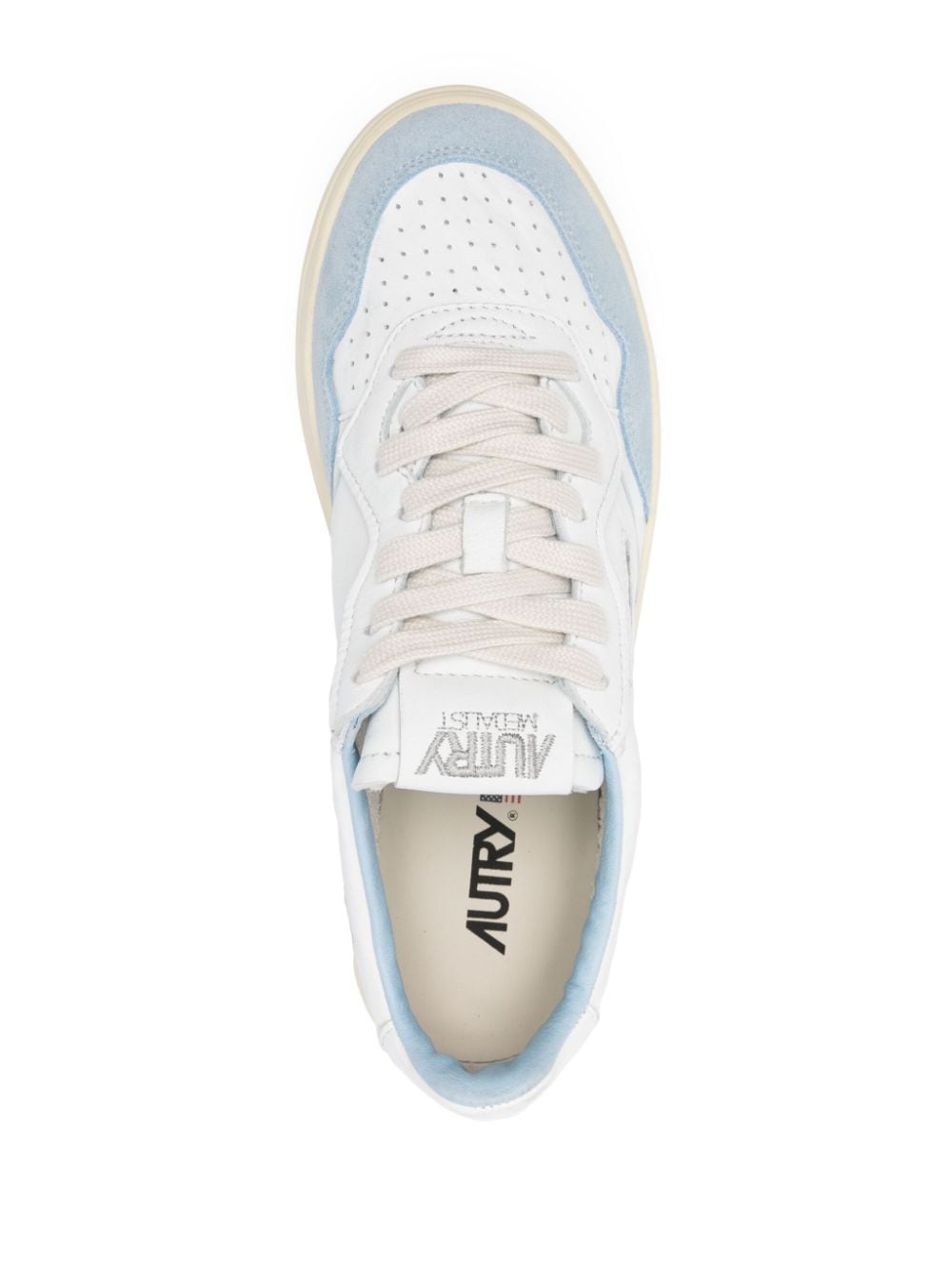Medalist panelled leather sneakers - 4