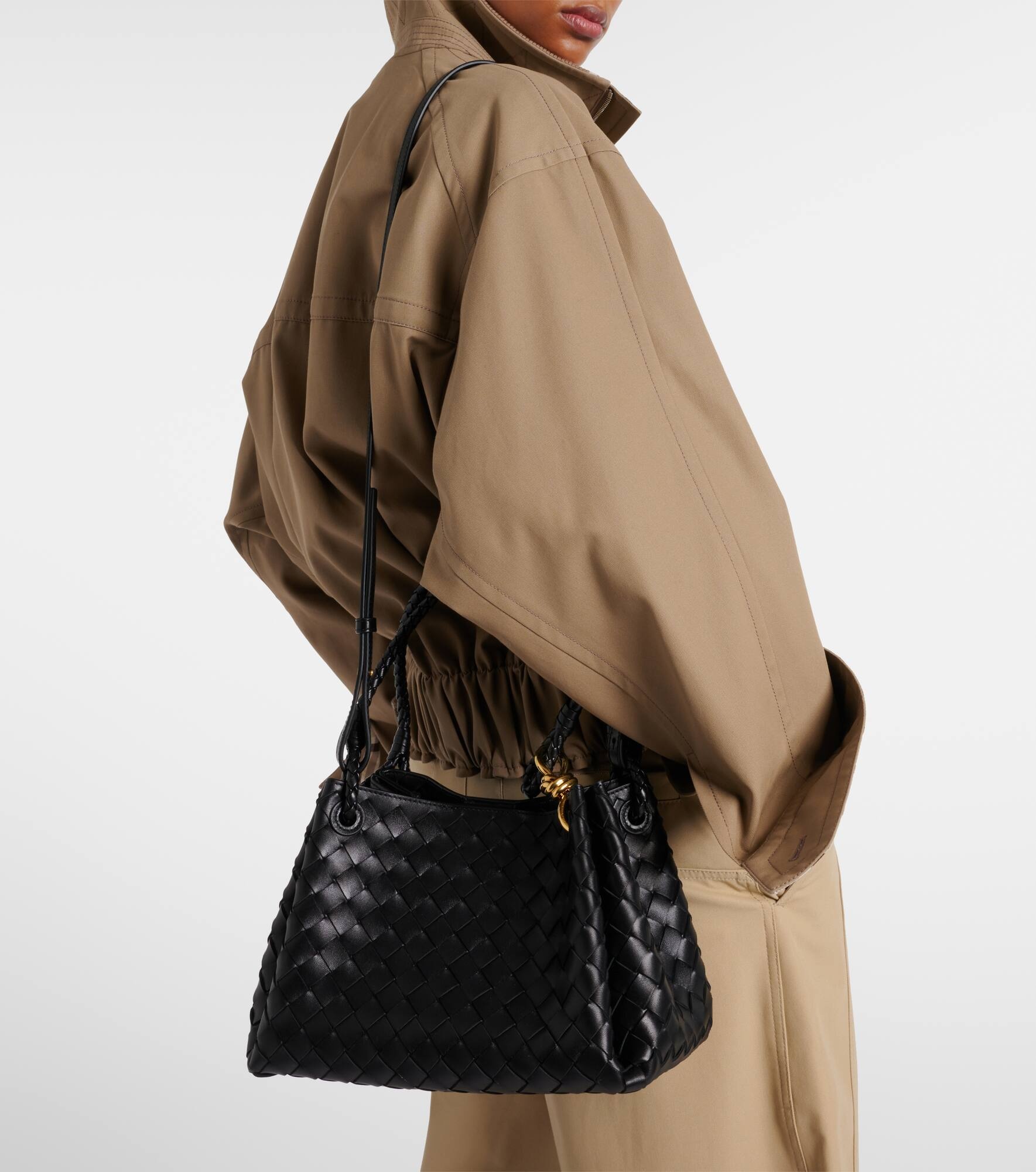 Parachute Medium Intrecciato leather tote bag - 2