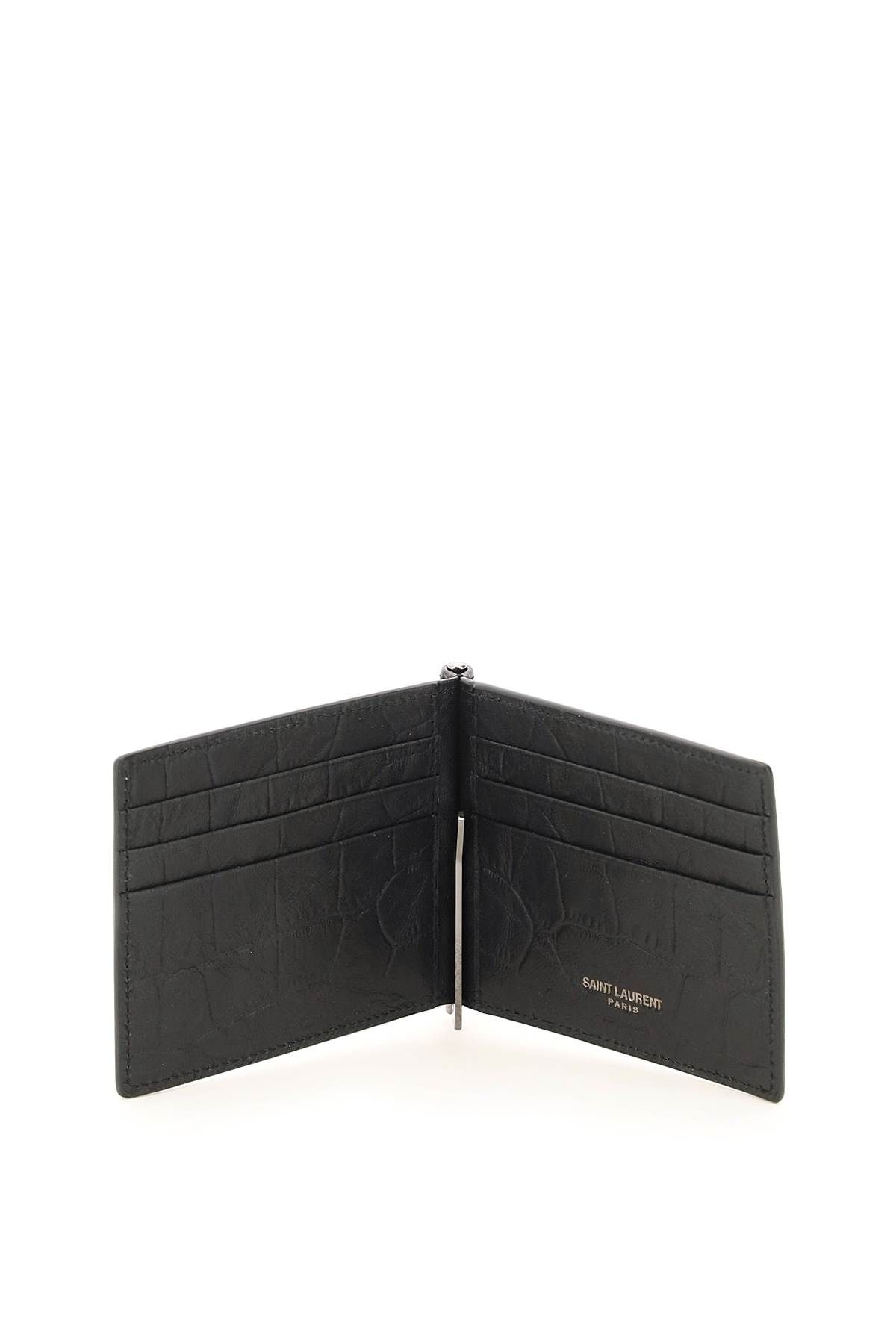 WALLET IN CROCODILE EMBOSSED MATTE LEATHER - 2