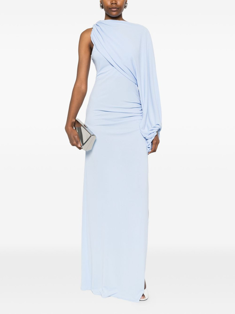 THE ANDAMANE Selene draped maxi one-shoulder dress outlook