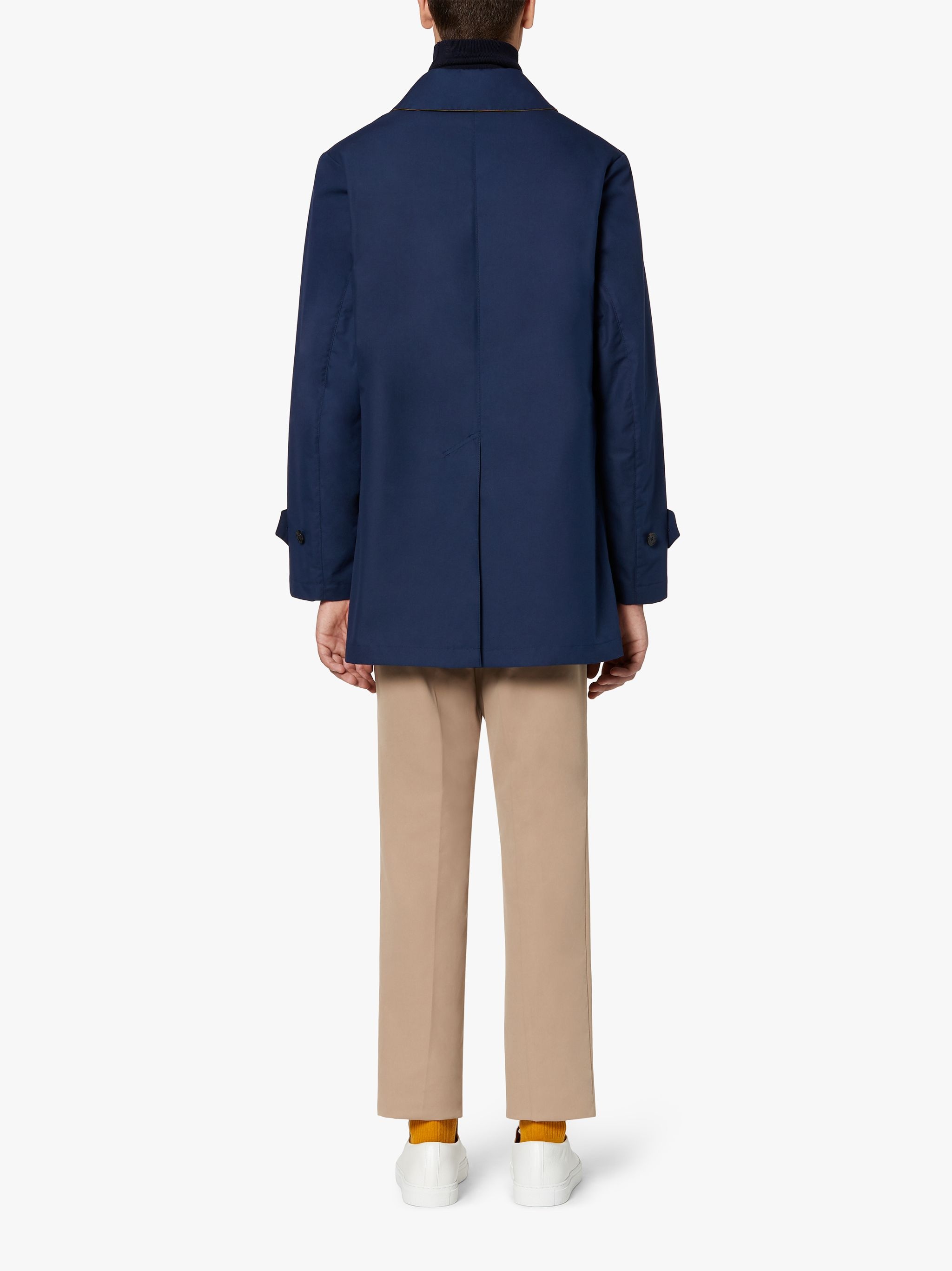 TORRENT NAVY COTTON SHORT RAINCOAT | GMM-202 - 3