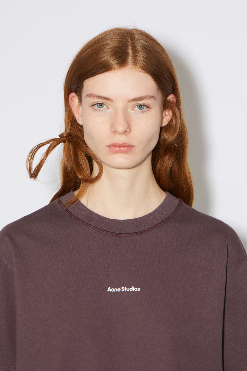 Logo t-shirt - Aubergine purple 4