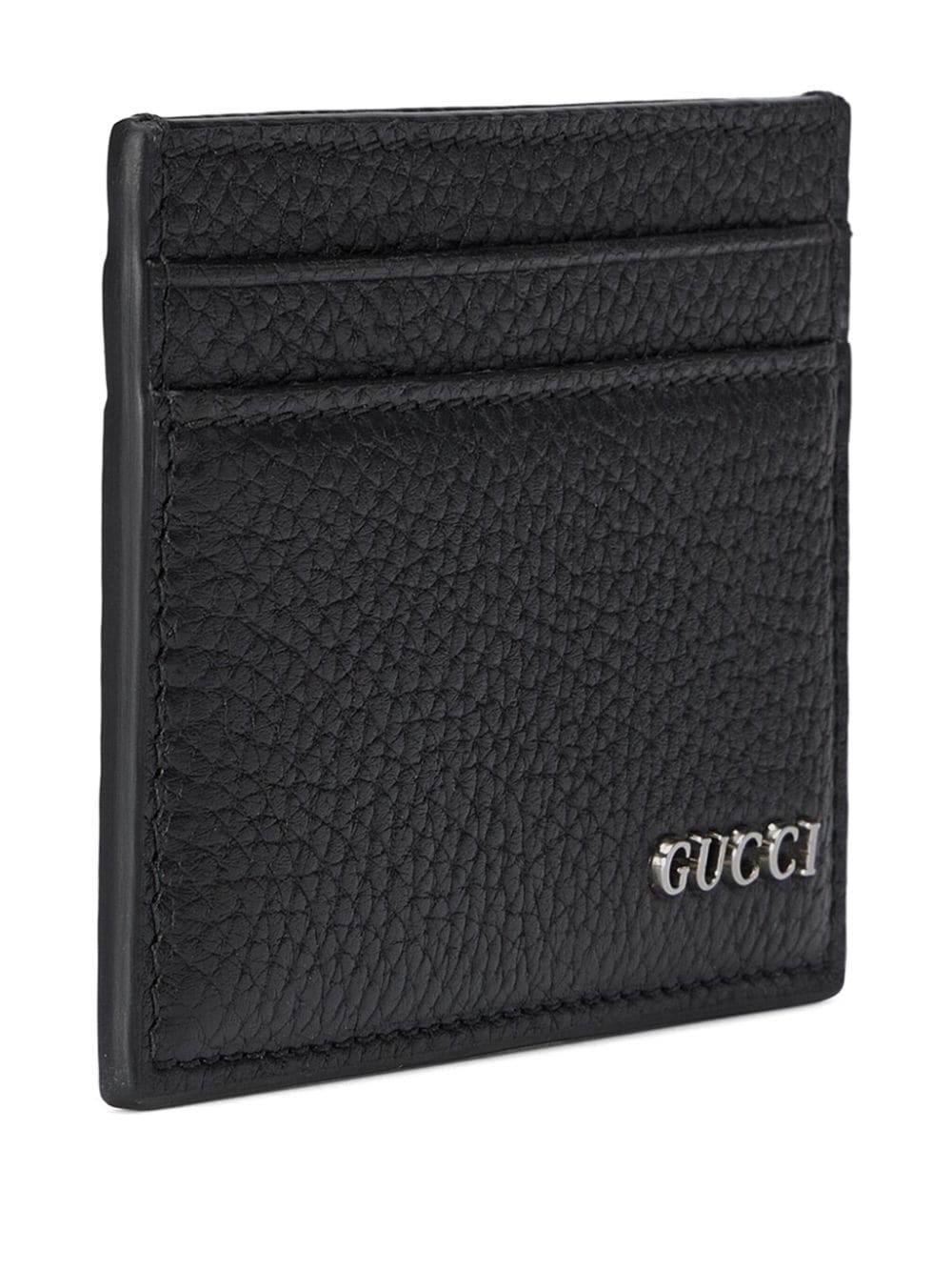 Logo leather card case - 4