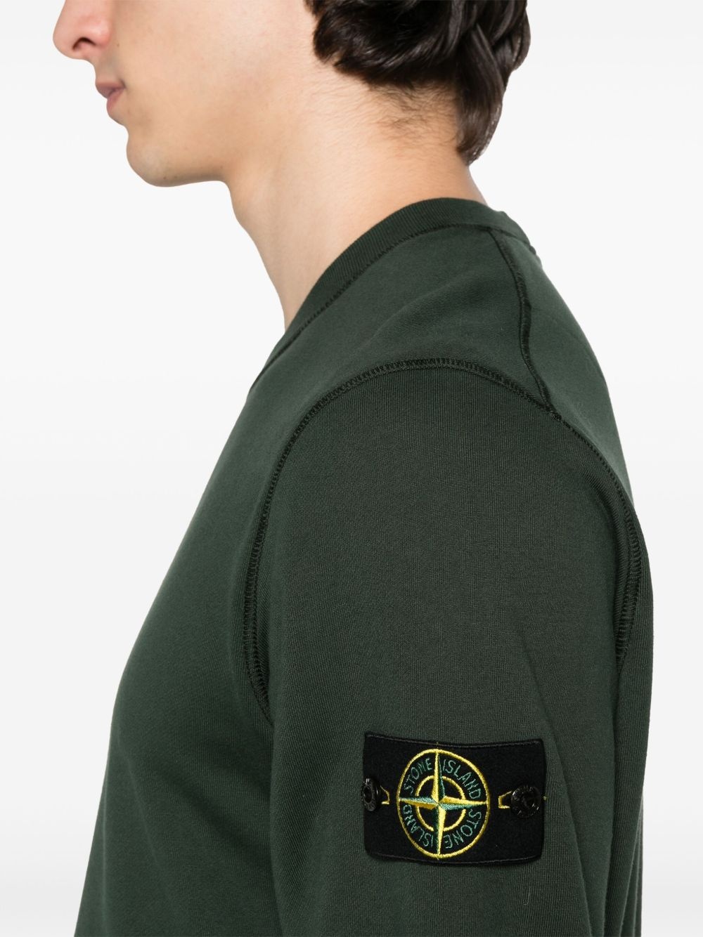logo-patch crew-neck sweatshirt - 5