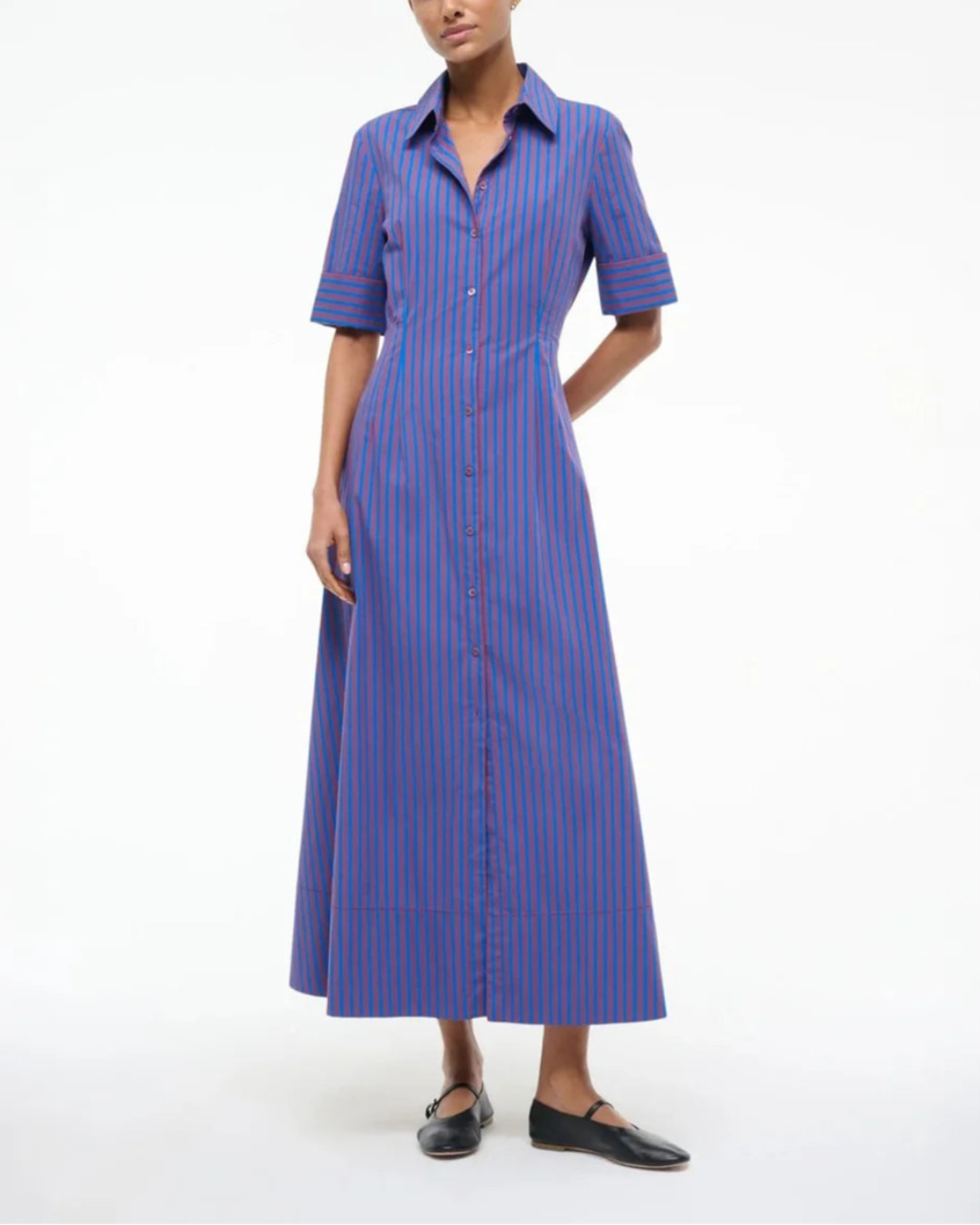 JOAN DRESS ATLAS STRIPE - 2