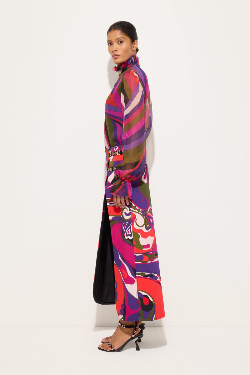ORCHIDEE PRINT MIDI SKIRT 3
