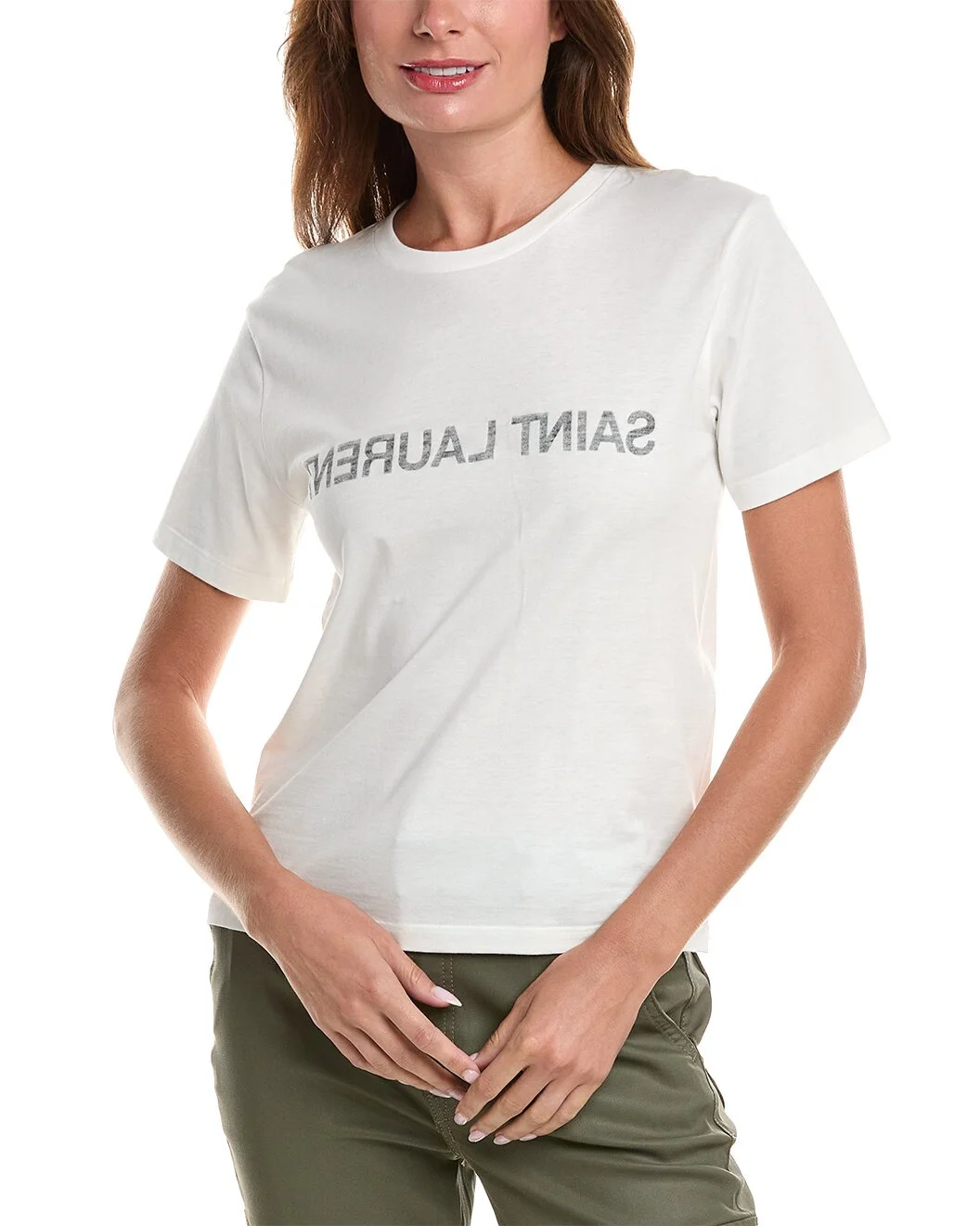 Saint Laurent Reverse Logo T-Shirt - 1