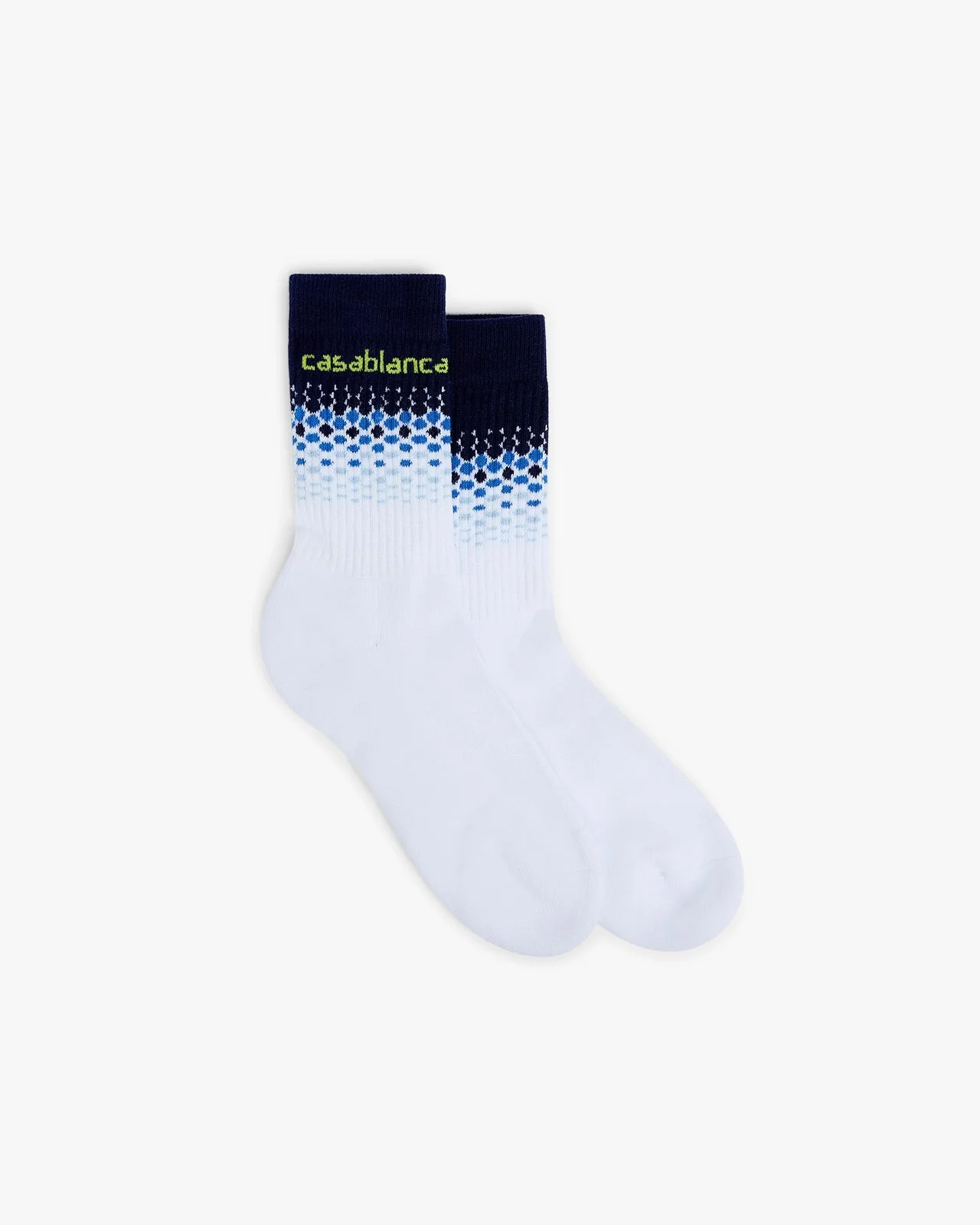 Blue Halftone Gradient Socks | Casablanca Paris - 1
