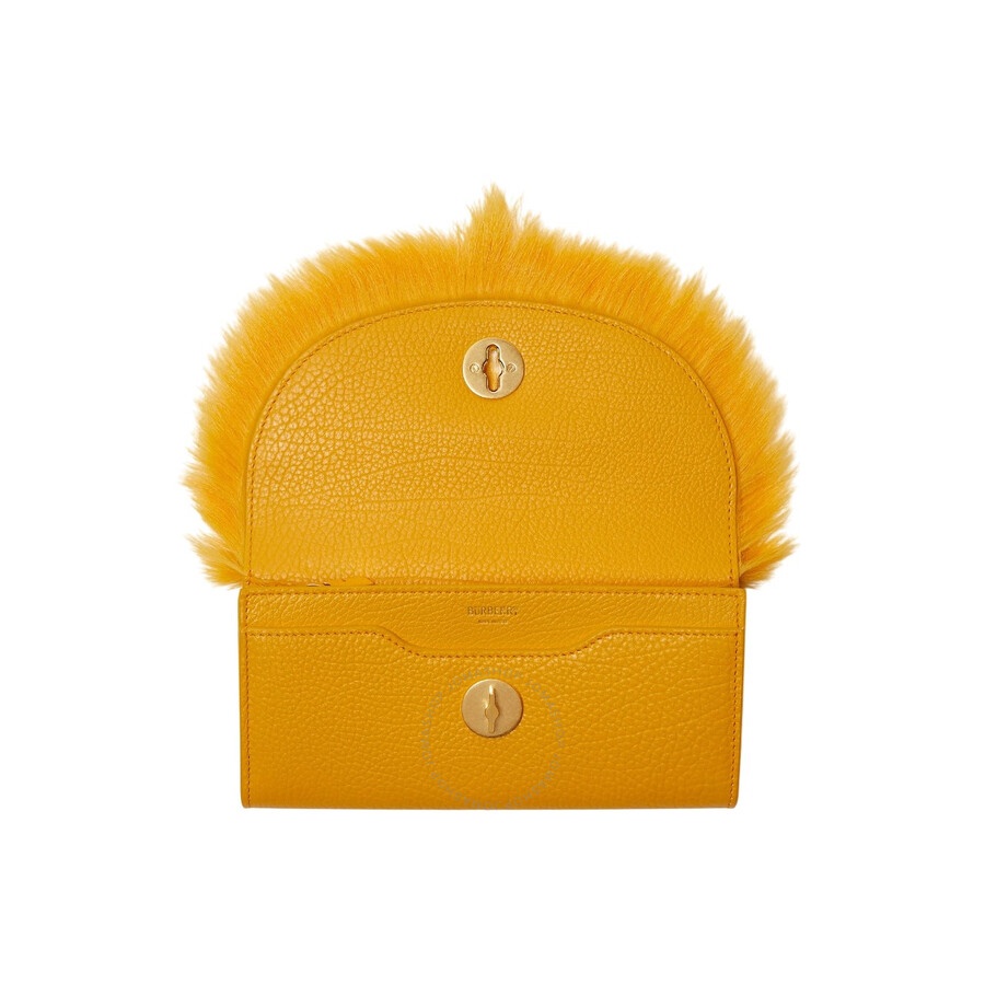 Burberry Faux Fur Chess Continental Wallet - 2