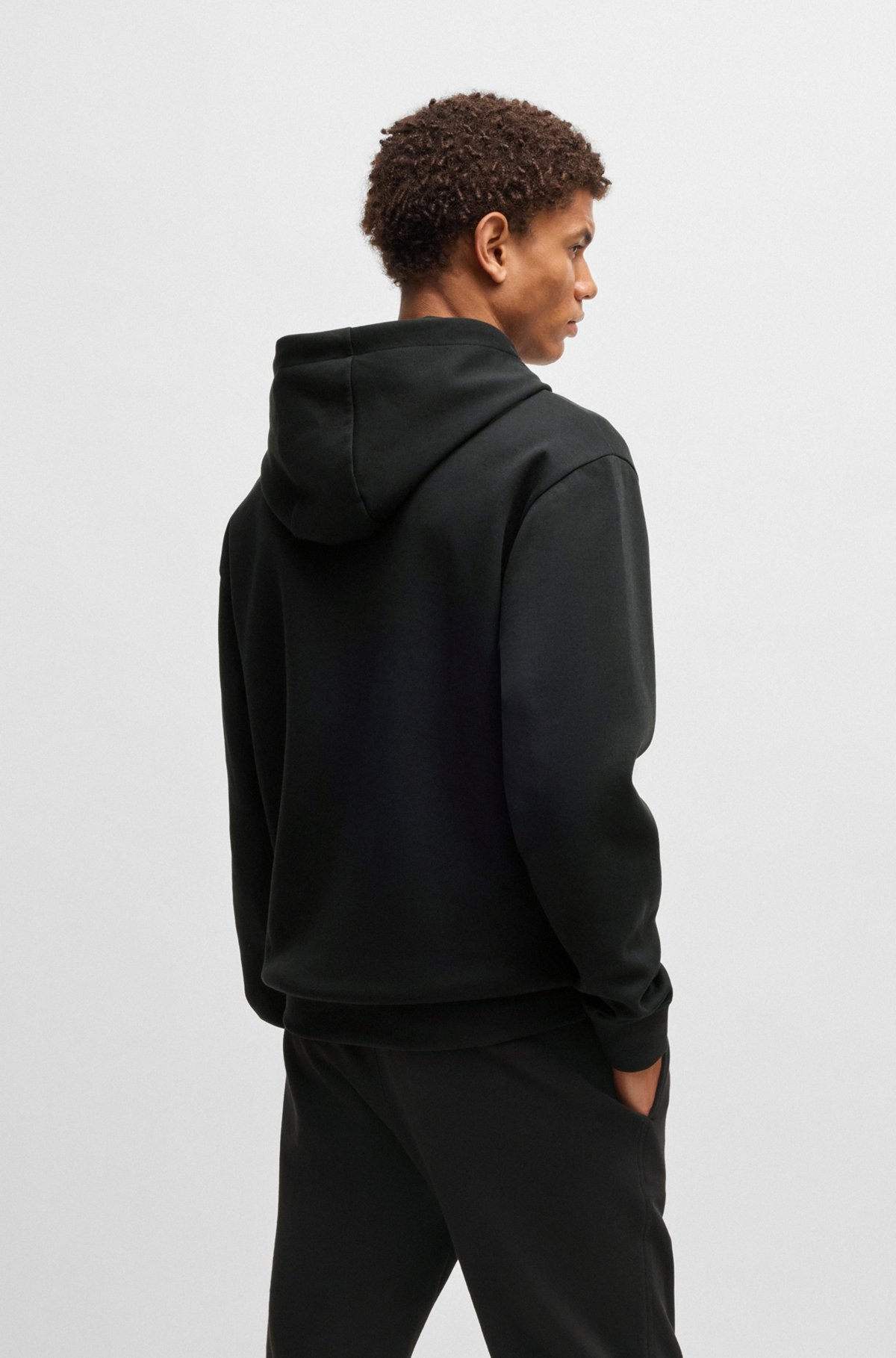BOSS X NFL STRETCH HOODIE WITH GOLD-TONE ARTWORK - 5