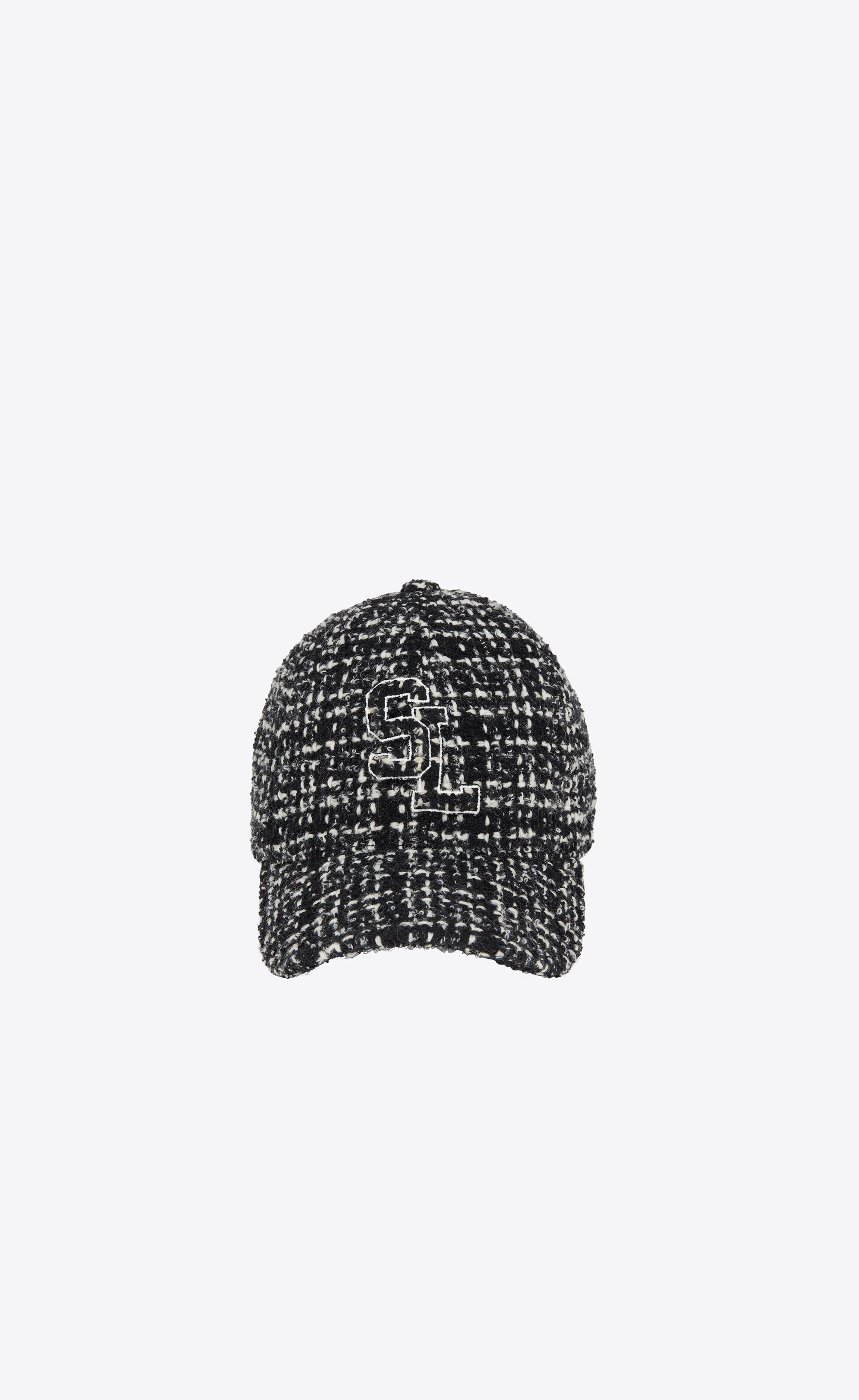 sl baseball cap in checked tweed wool - 1