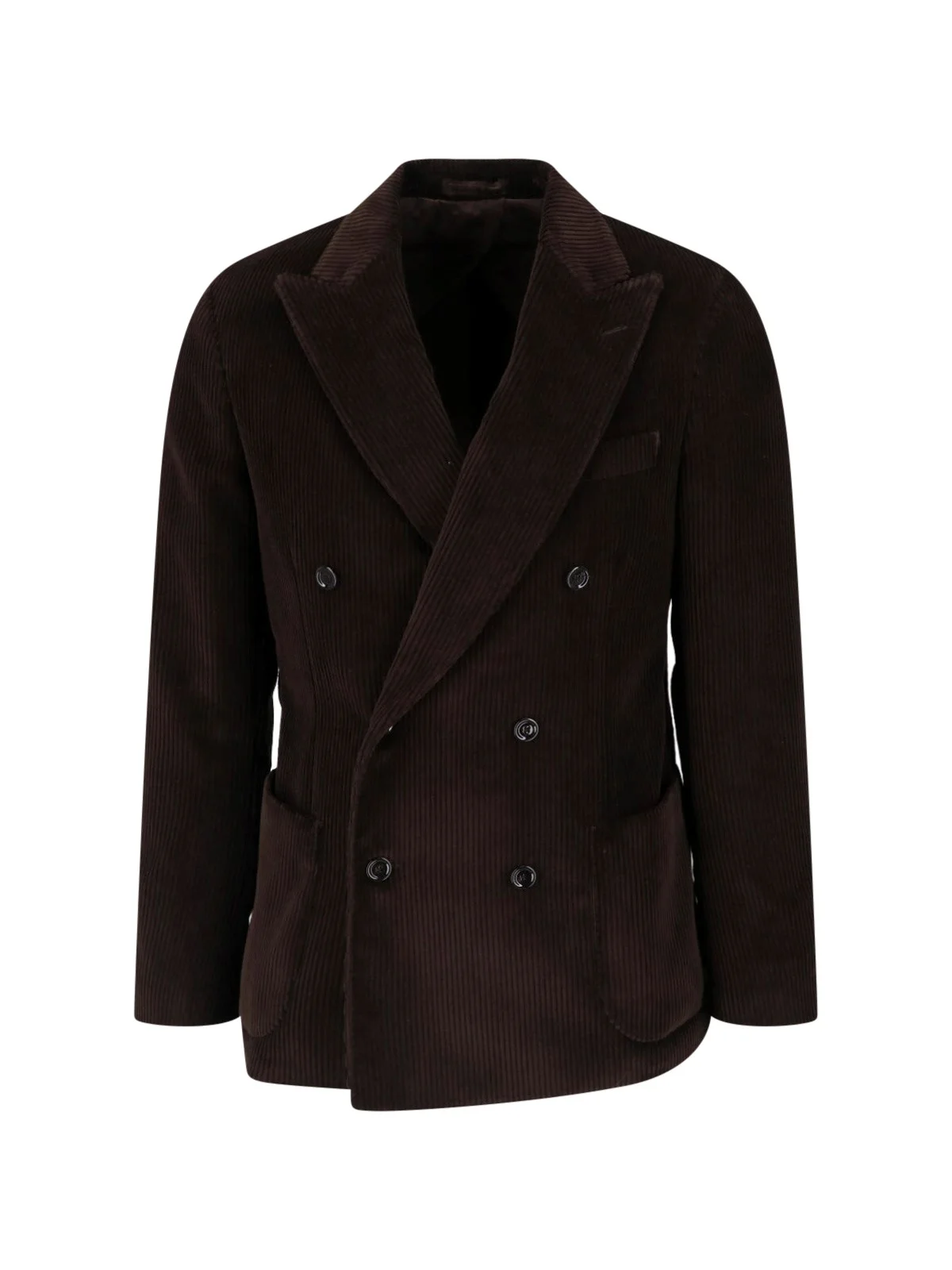 DOUBLE-BREASTED VELVET BLAZER - 1