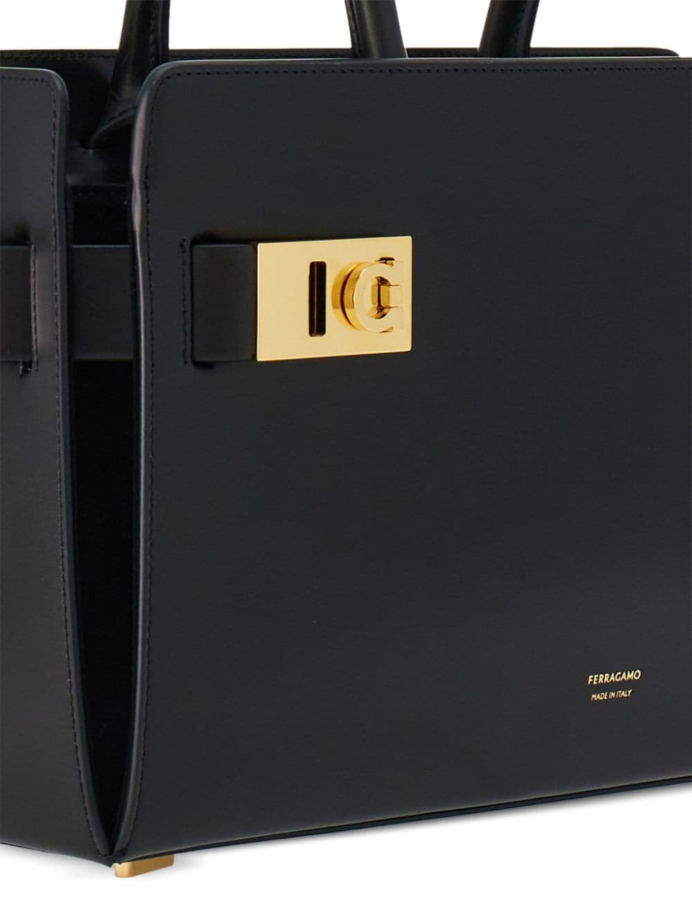 medium Gancini leather tote - 4