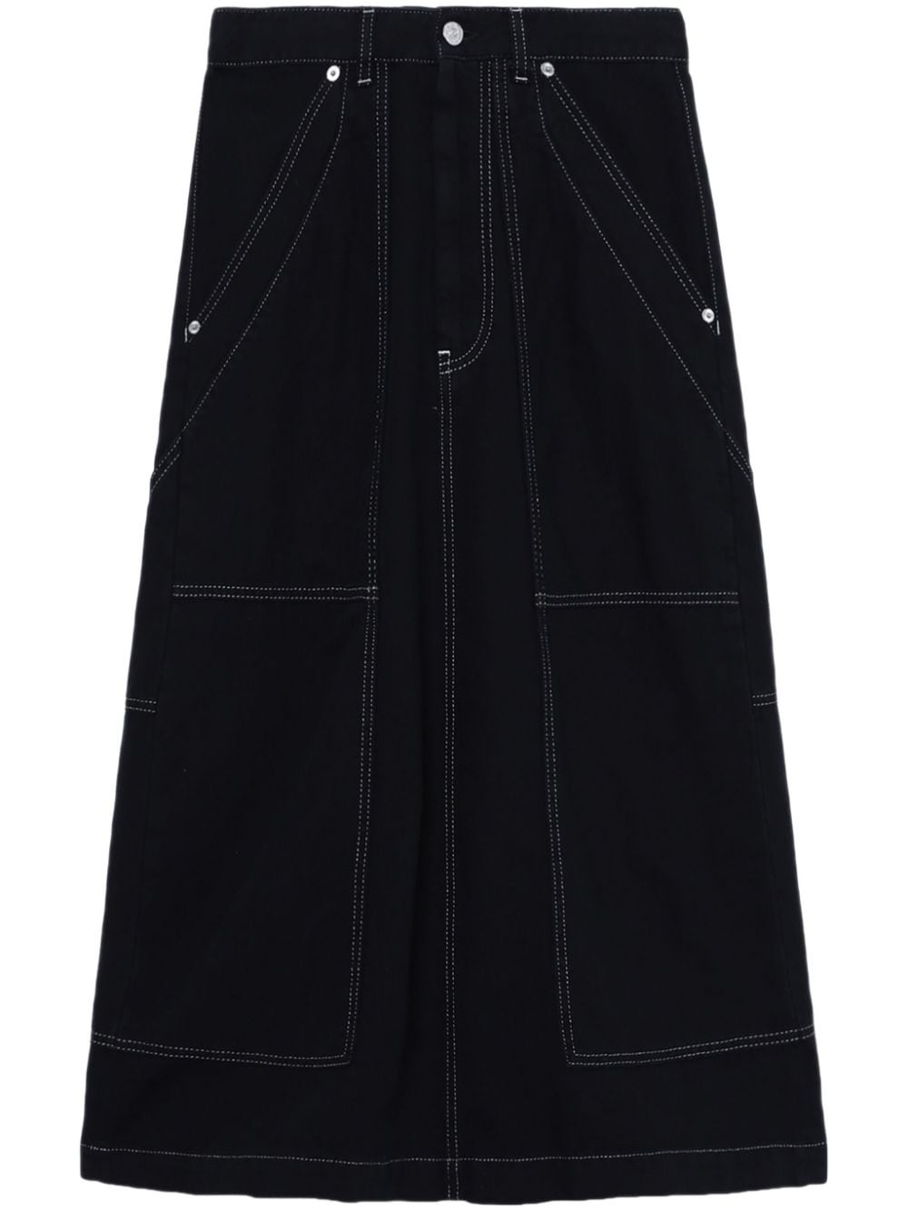 A-line denim skirt - 1